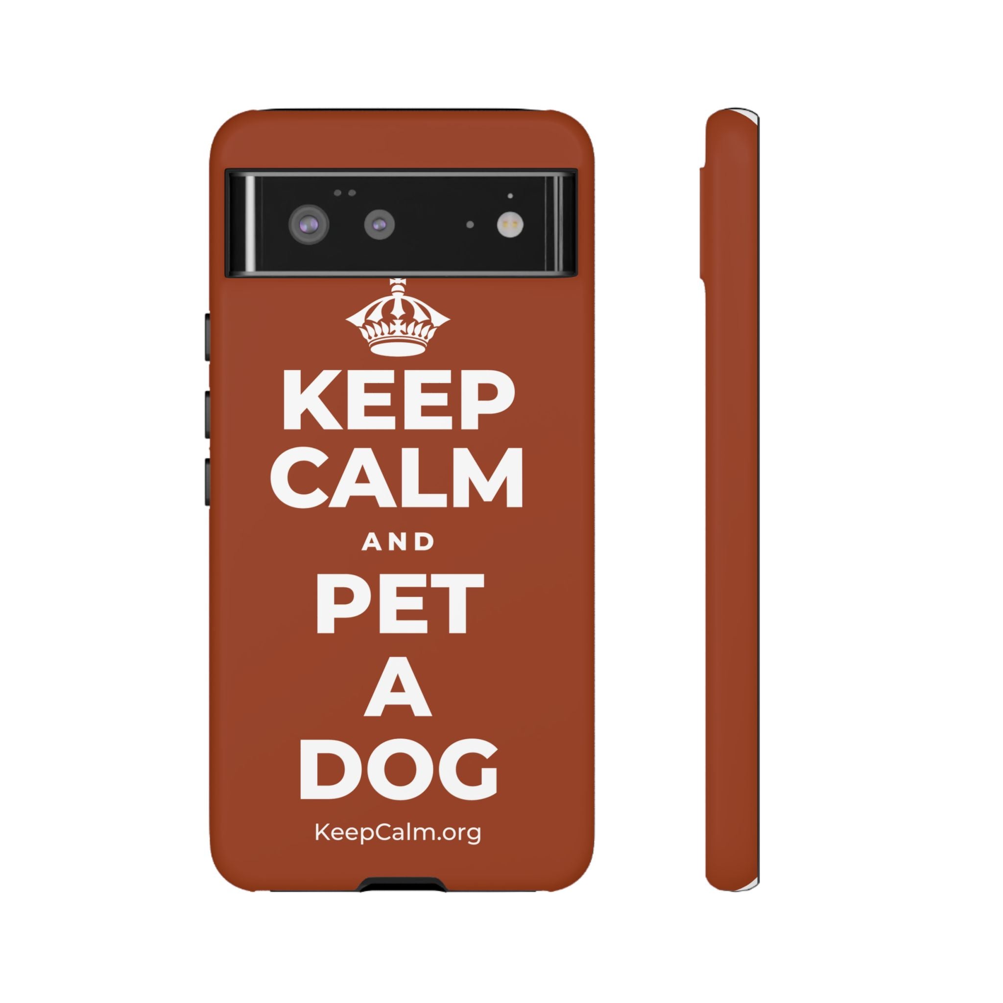 KEEP CALM AND PET A DOG Phone Case