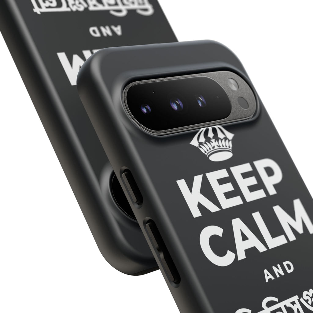 KEEP CALM AND জিনিসগুলো ঝরে যেতে দাও Phone Case (Dark)