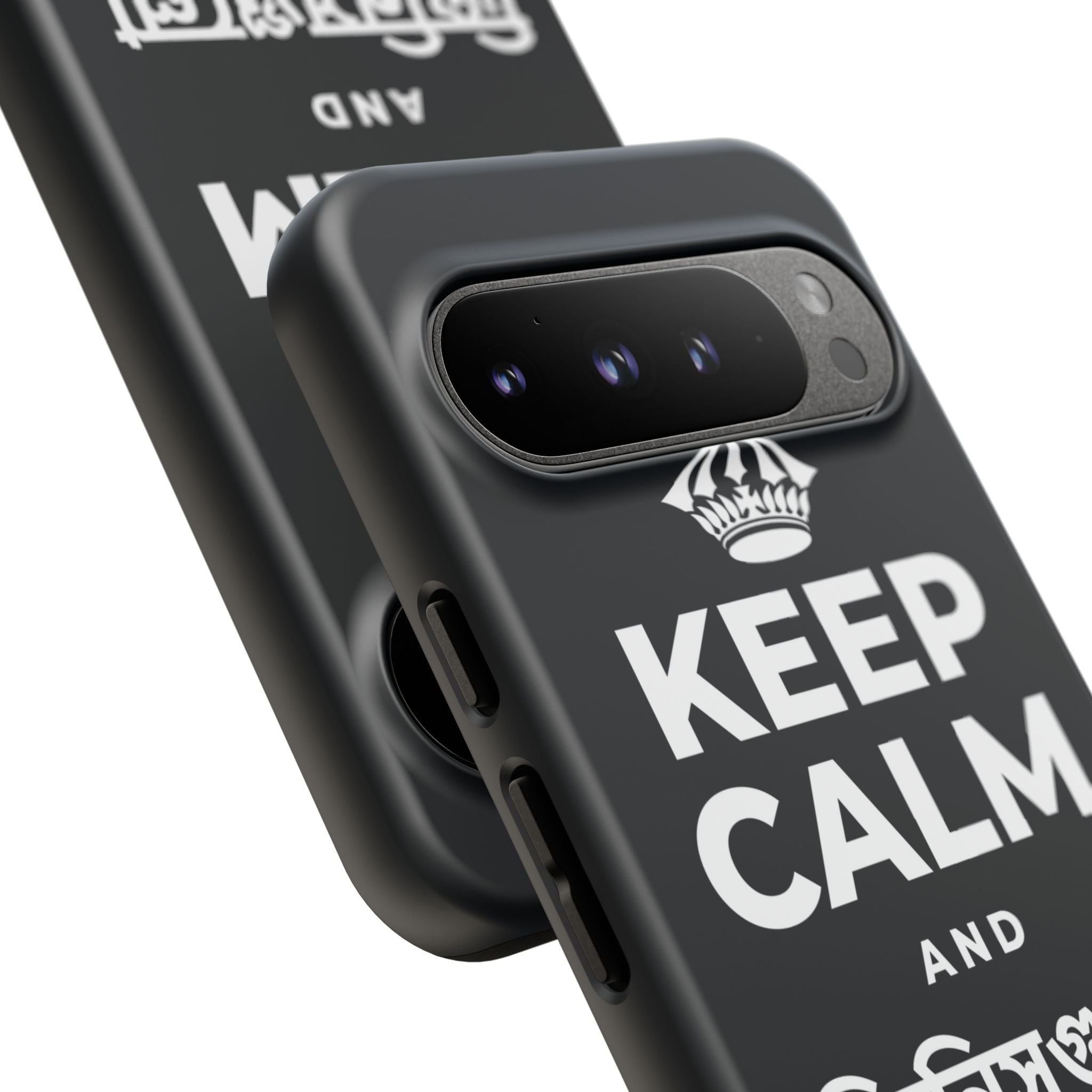 KEEP CALM AND জিনিসগুলো ঝরে যেতে দাও Phone Case (Dark)