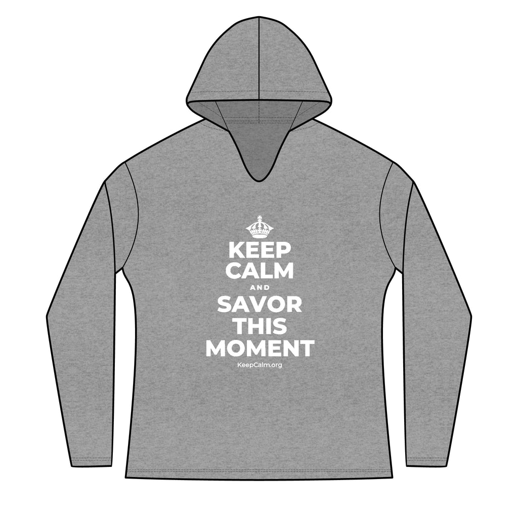 KEEP CALM AND SAVOR THIS MOMENT Women's Long Sleeve Hoodie