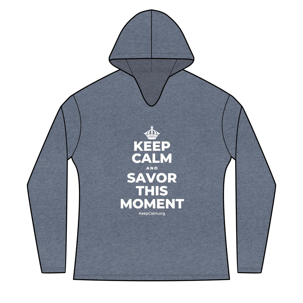 KEEP CALM AND SAVOR THIS MOMENT Women's Long Sleeve Hoodie