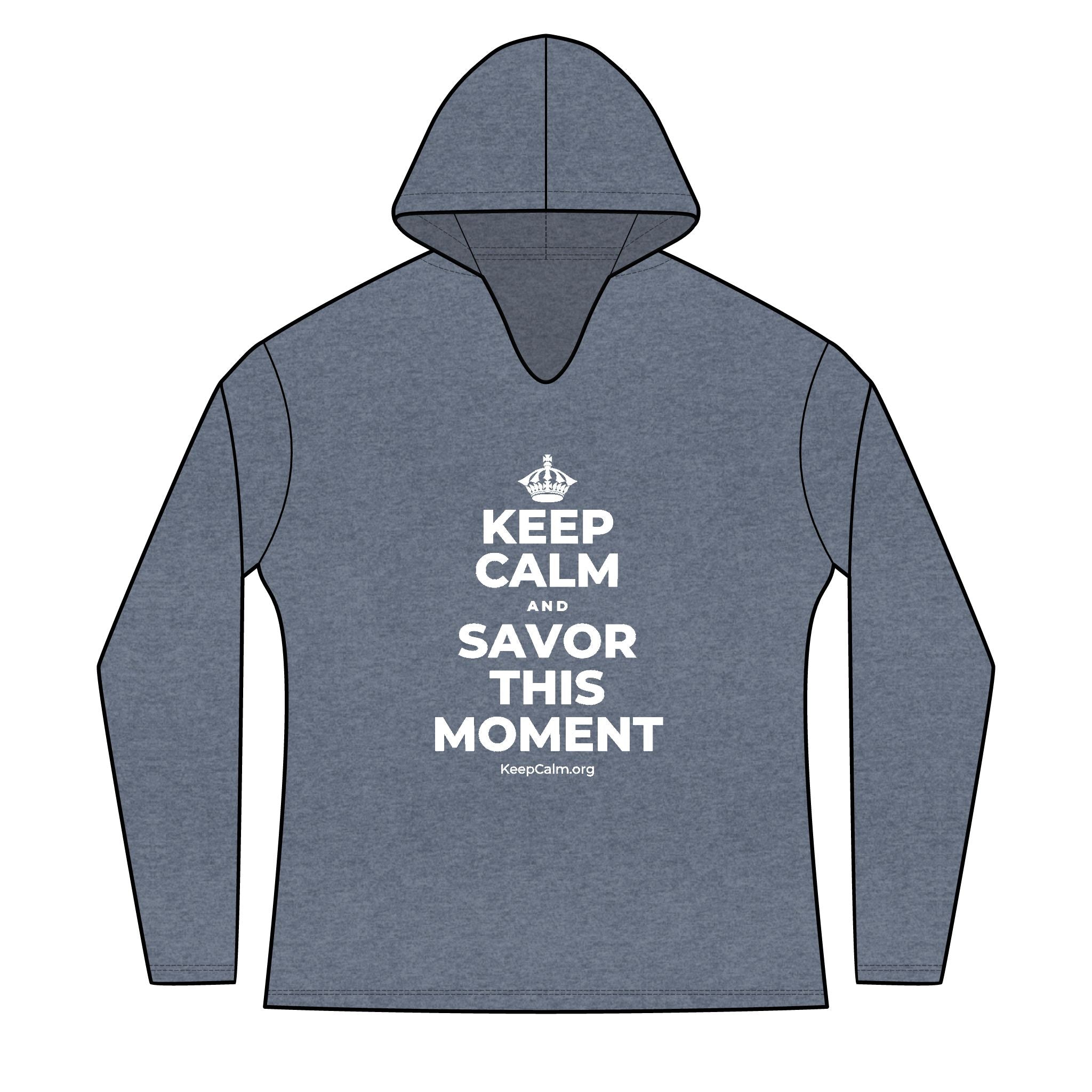 KEEP CALM AND SAVOR THIS MOMENT Women's Long Sleeve Hoodie
