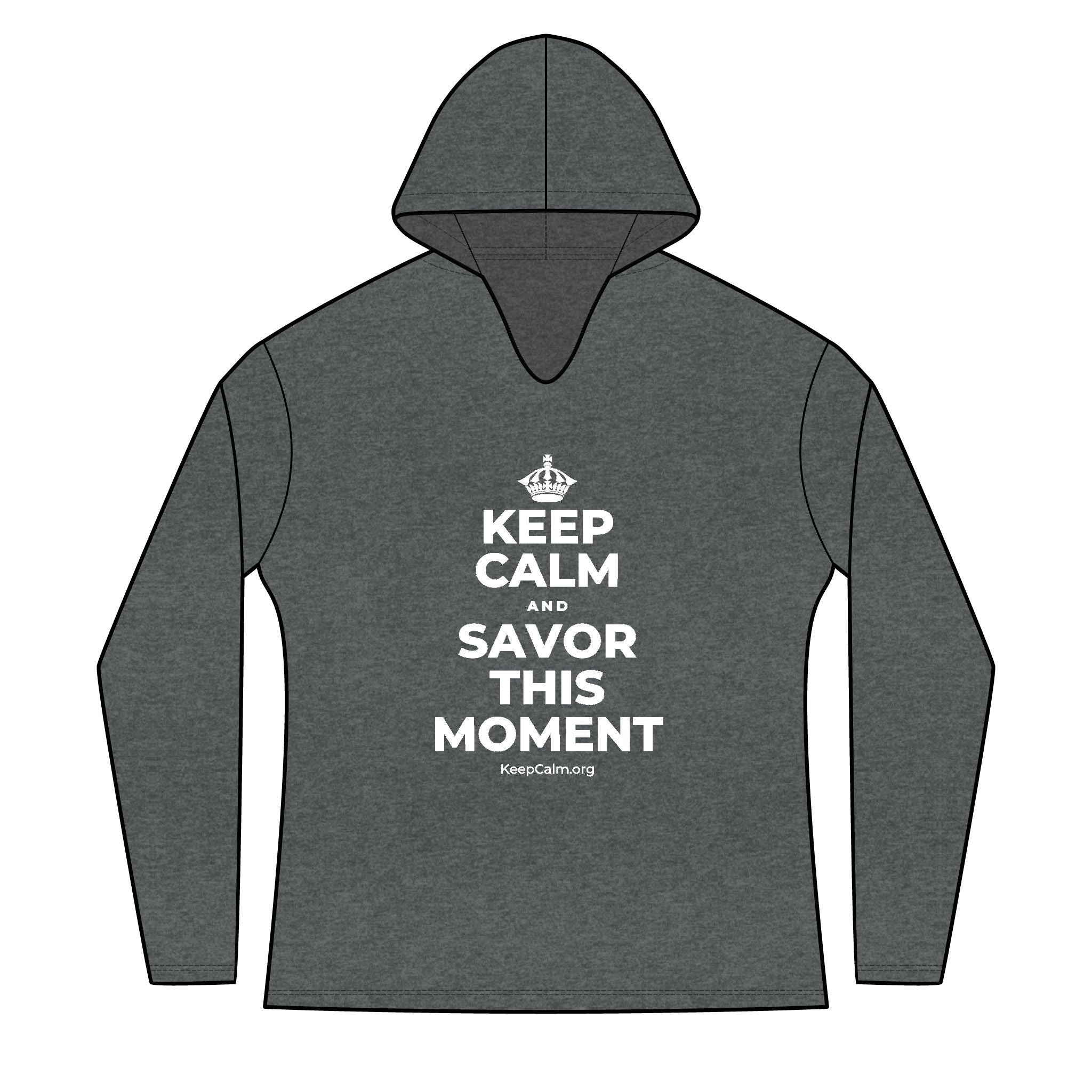 KEEP CALM AND SAVOR THIS MOMENT Women's Long Sleeve Hoodie