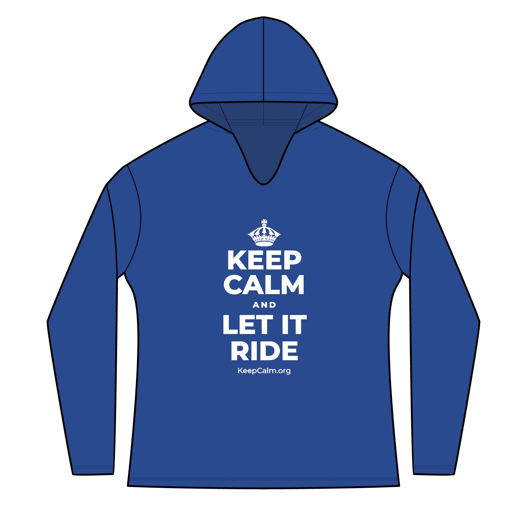 KEEP CALM AND LET IT RIDE Women's Long Sleeve Hoodie