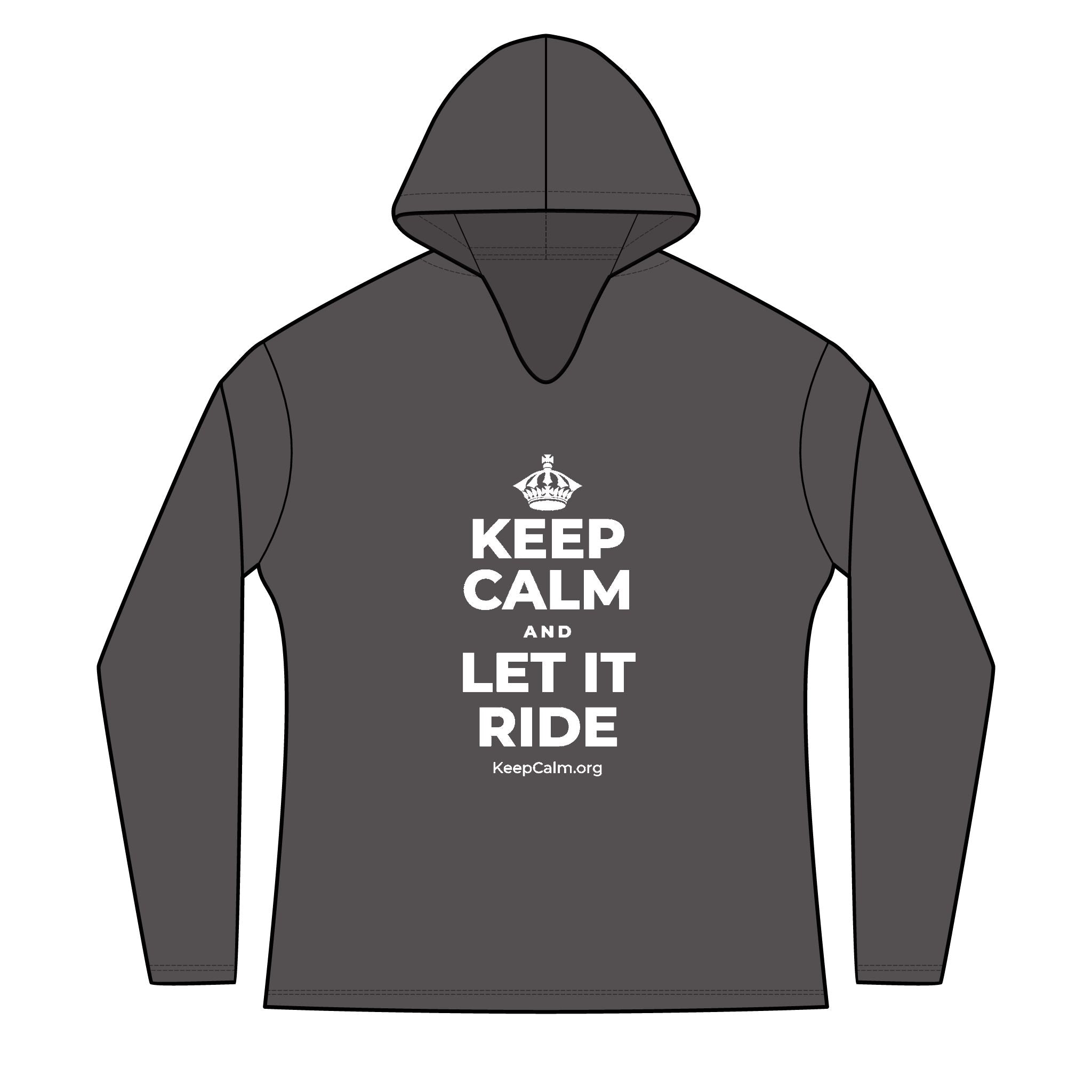 KEEP CALM AND LET IT RIDE Women's Long Sleeve Hoodie