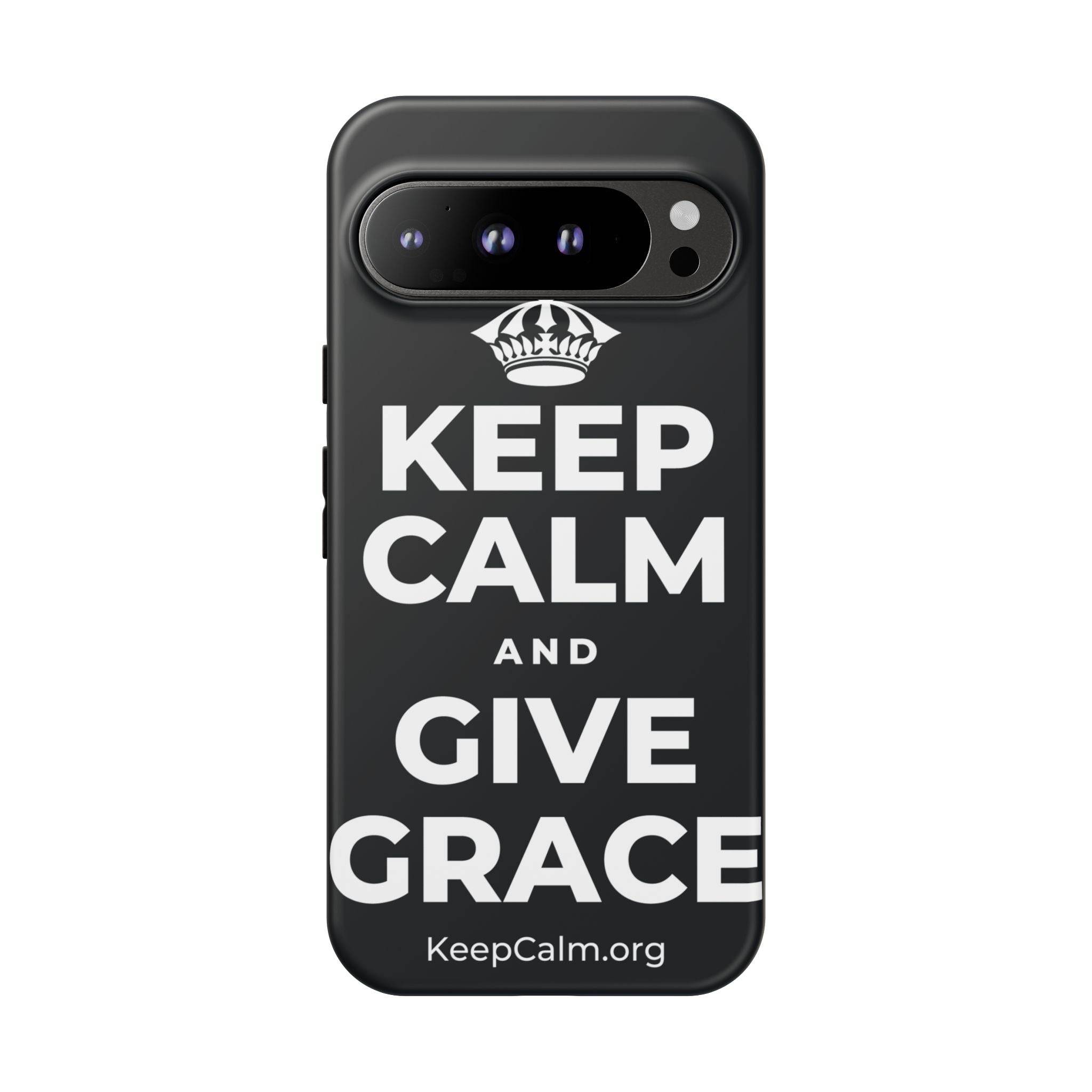 KEEP CALM AND GIVE GRACE Phone Case (Dark)