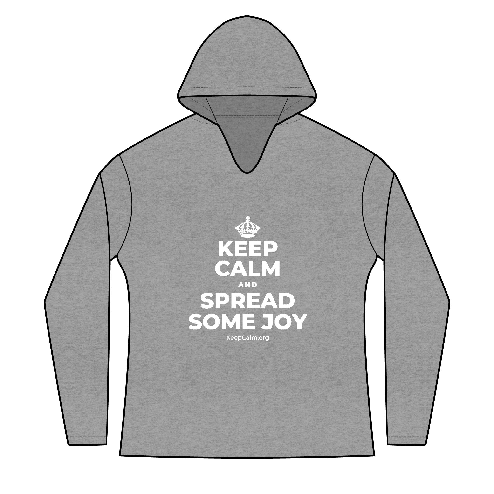 KEEP CALM AND SPREAD SOME JOY Women's Long Sleeve Hoodie