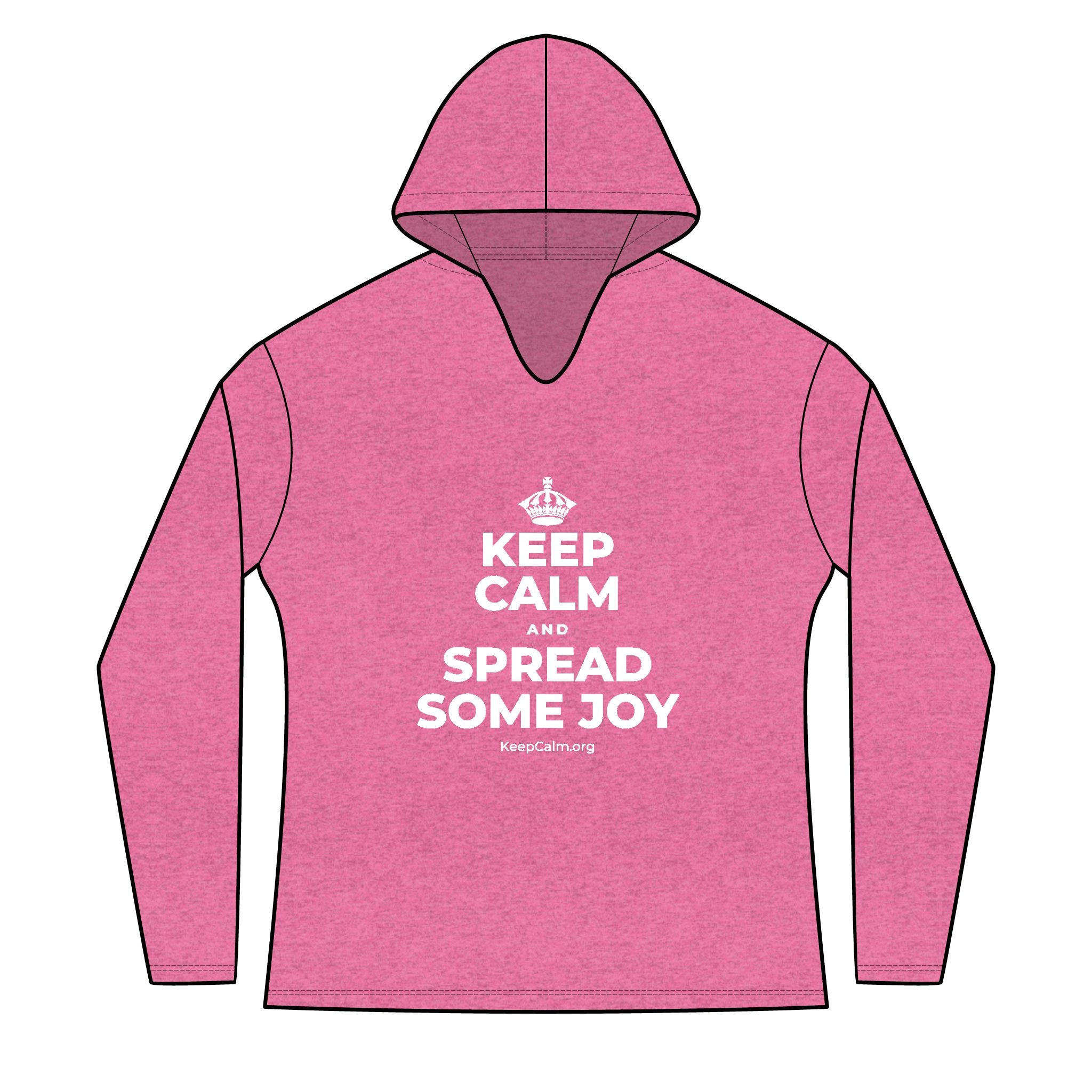 KEEP CALM AND SPREAD SOME JOY Women's Long Sleeve Hoodie