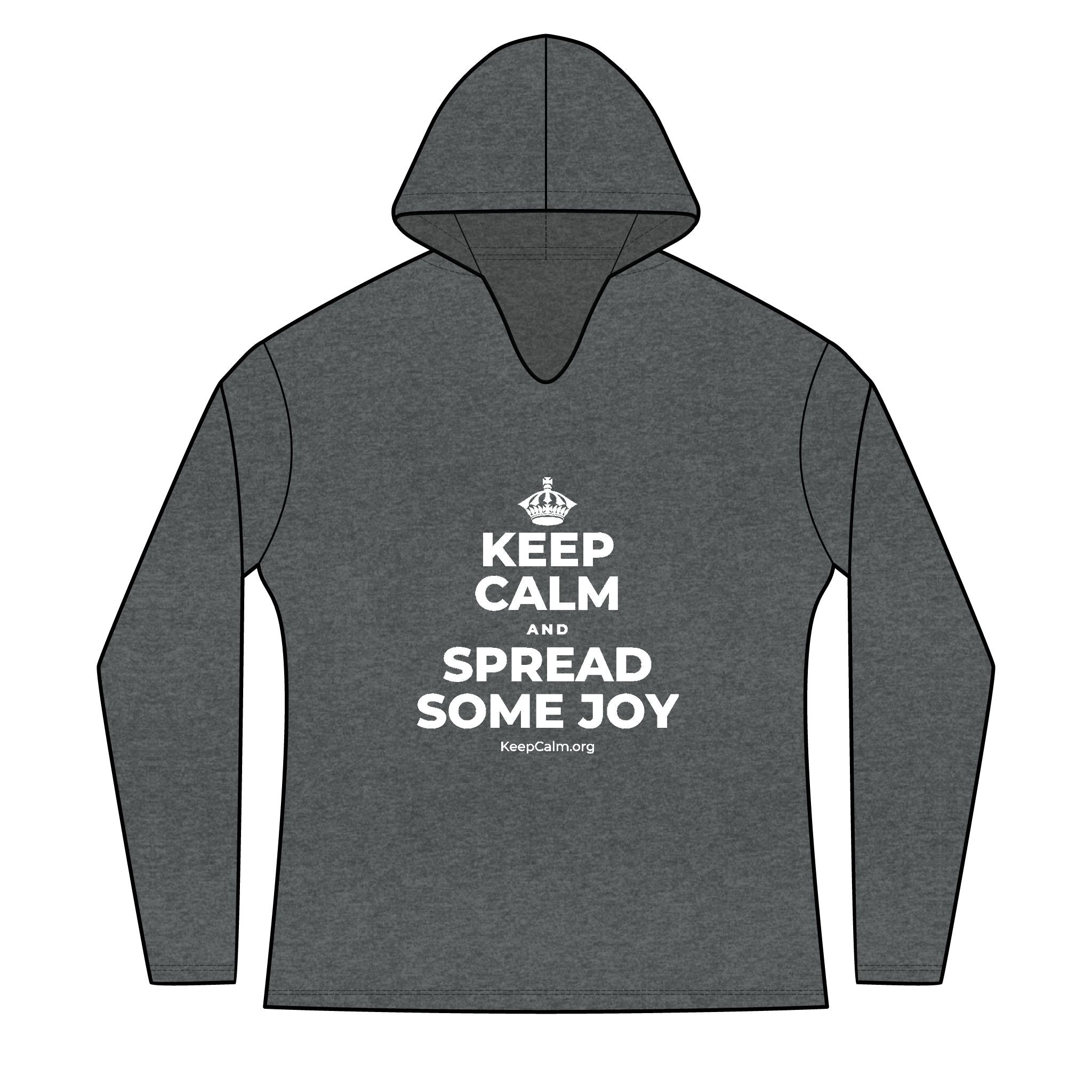 KEEP CALM AND SPREAD SOME JOY Women's Long Sleeve Hoodie