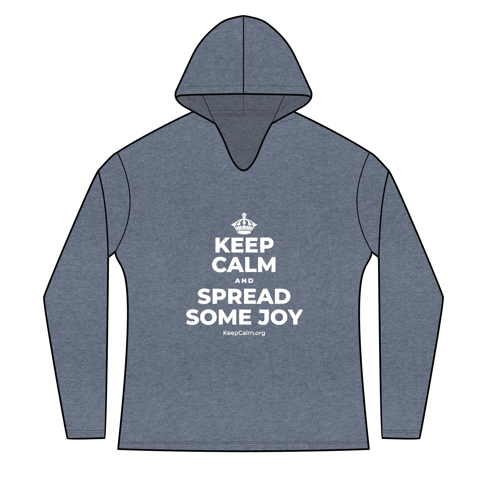 KEEP CALM AND SPREAD SOME JOY Women's Long Sleeve Hoodie