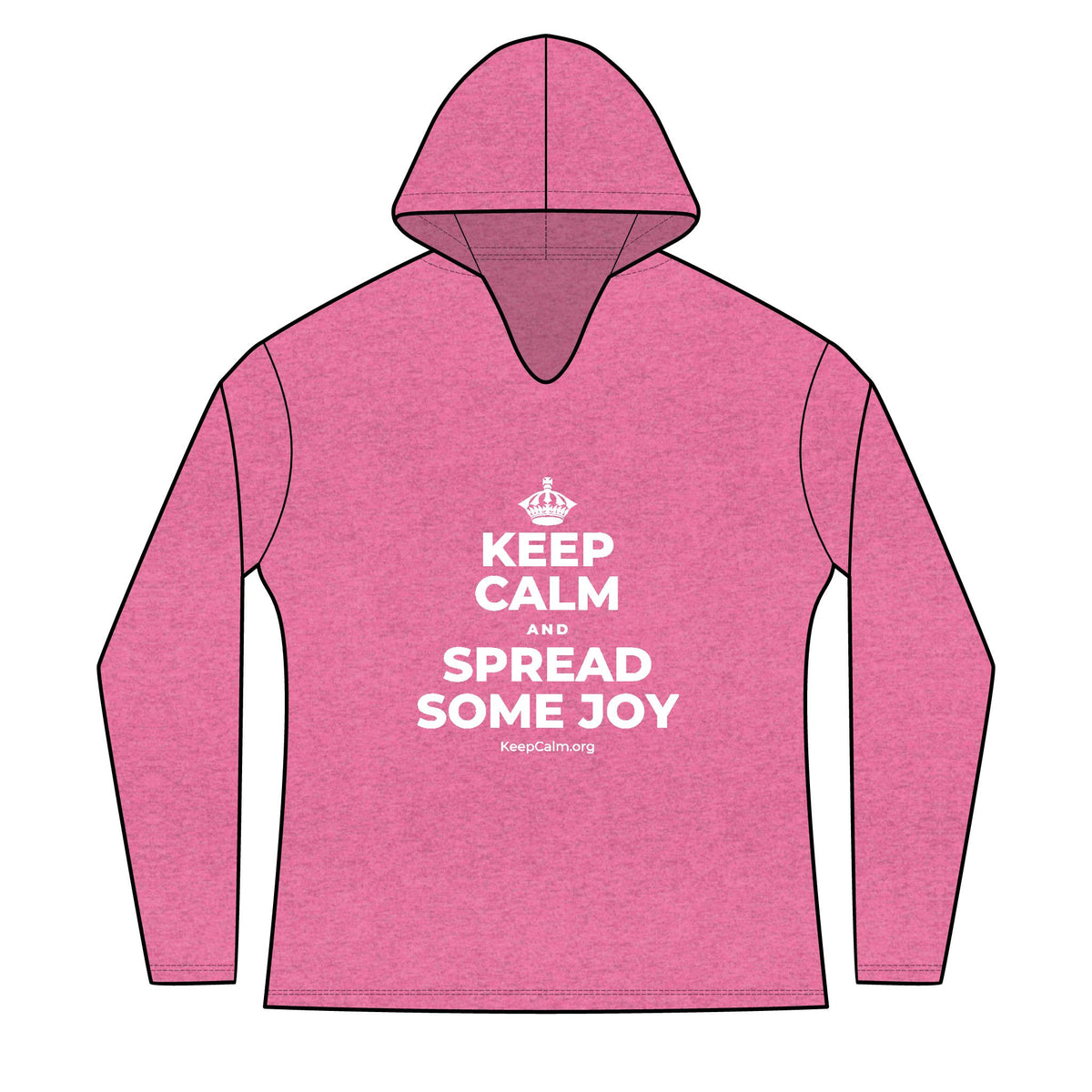 KEEP CALM AND SPREAD SOME JOY Women's Long Sleeve Hoodie