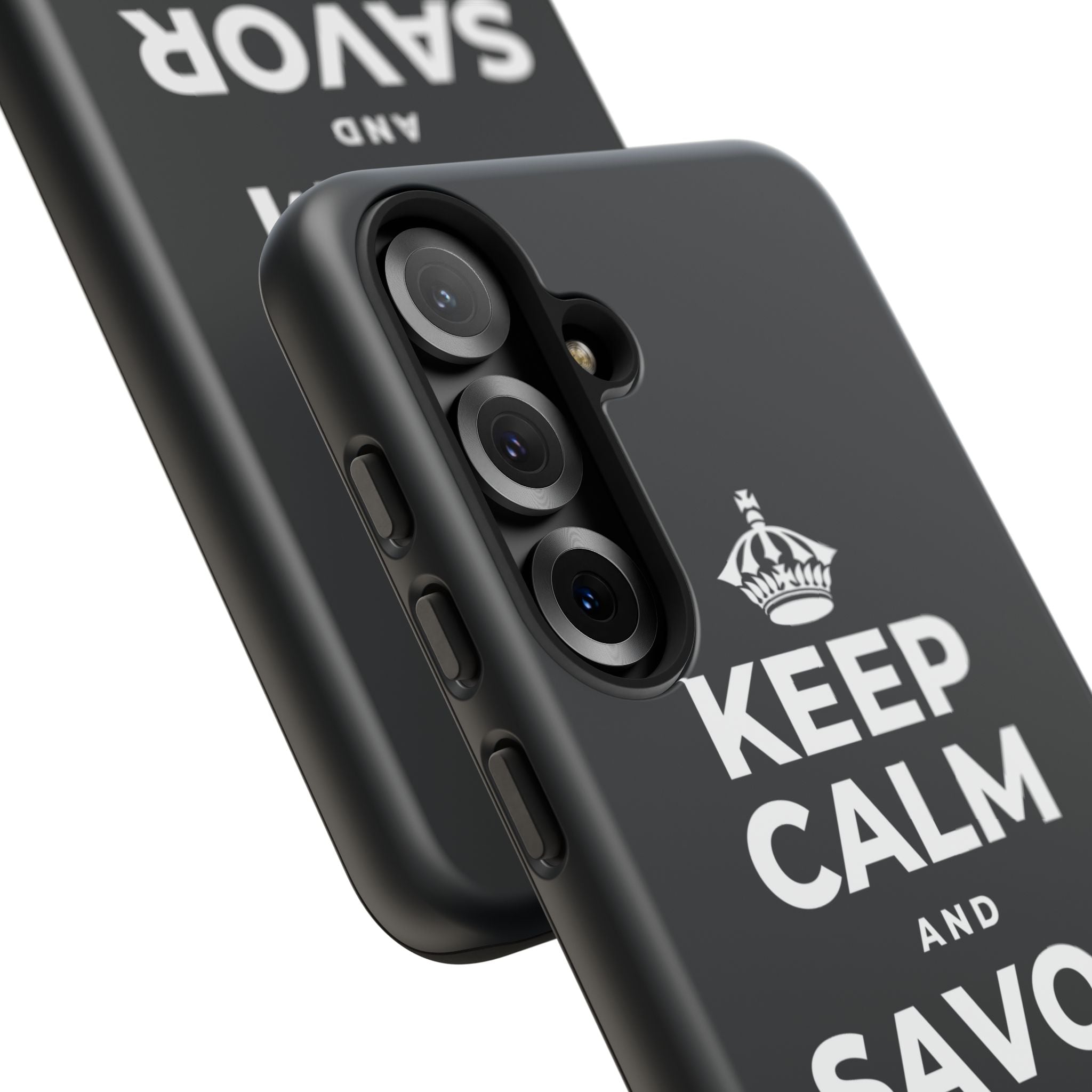 KEEP CALM AND SAVOR THIS MOMENT Phone Case (Dark)