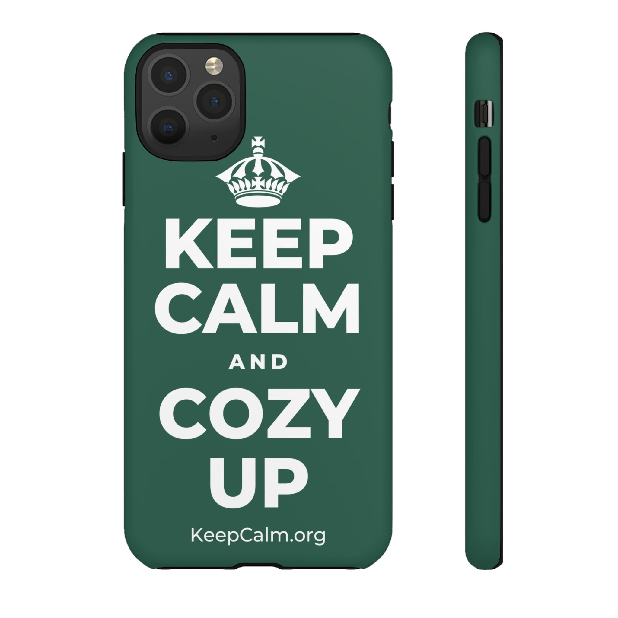 KEEP CALM AND COZY UP Phone Case