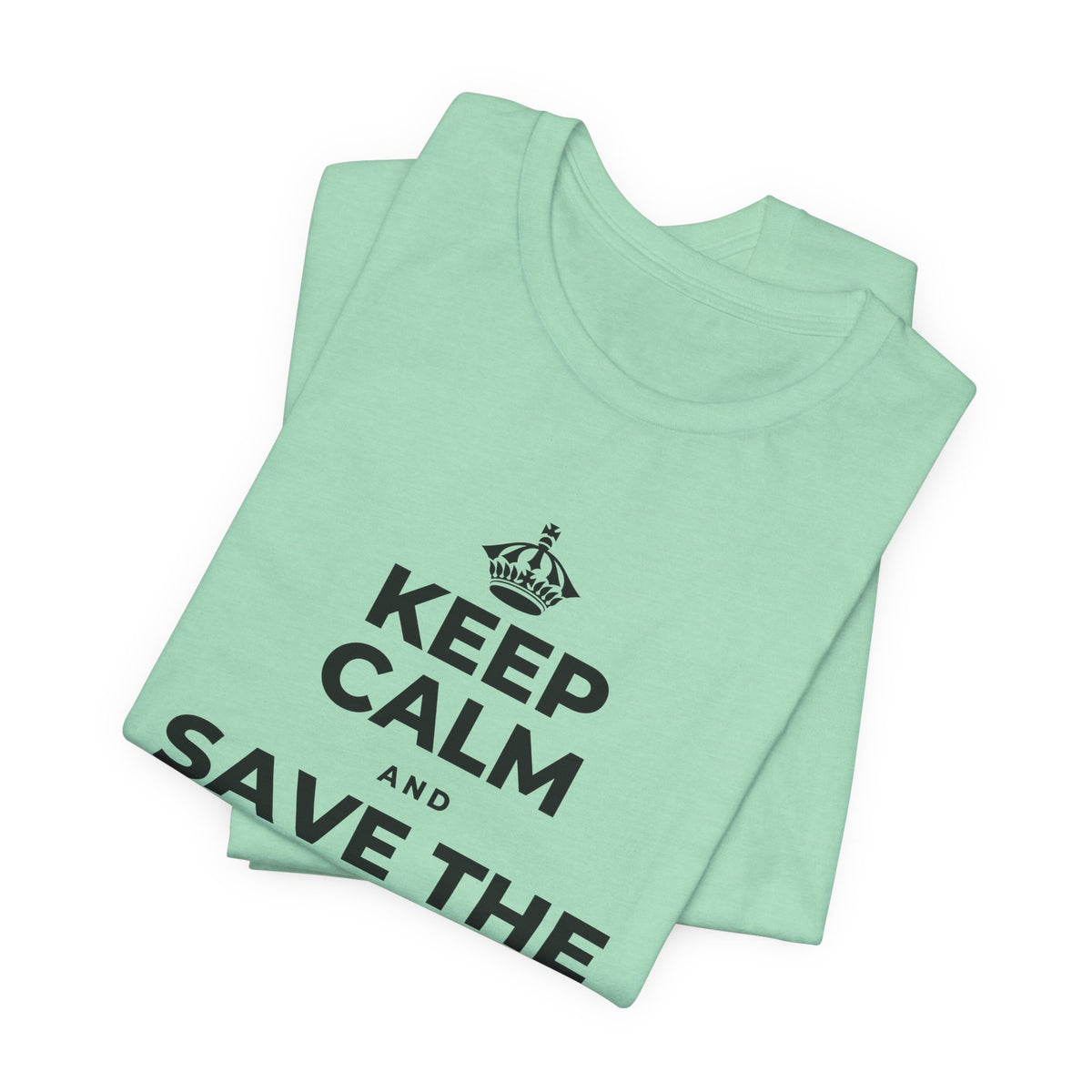 KEEP CALM AND SAVE THE DRAMA FOR YOUR 🦙 T-Shirt (Baby Blue–Silver)