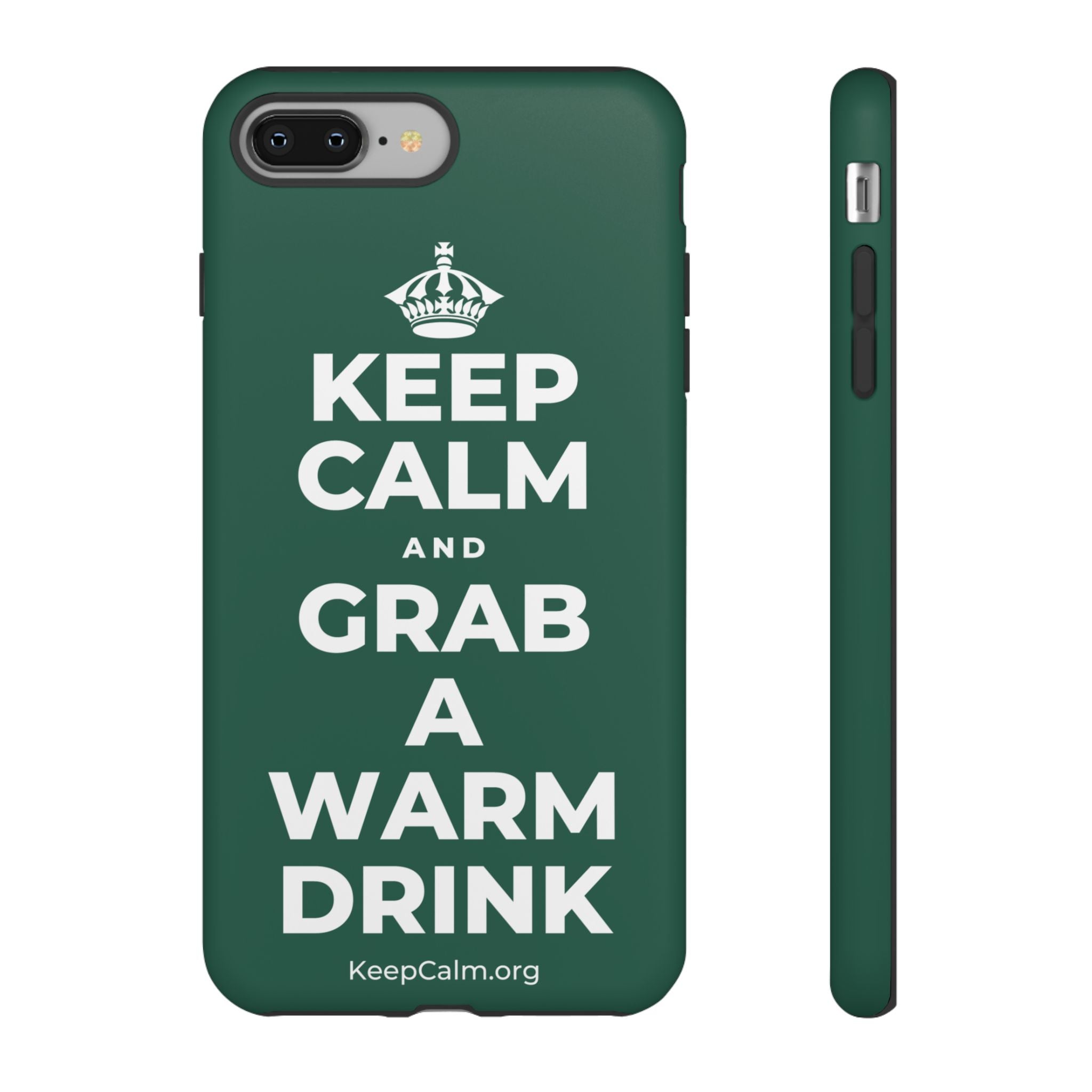 KEEP CALM AND GRAB A WARM DRINK Phone Case
