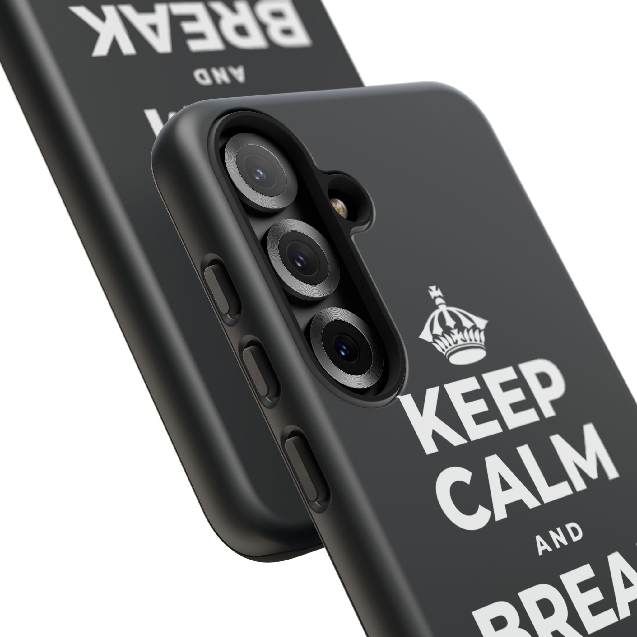 KEEP CALM AND BREAK THE MOLD Phone Case (Dark)