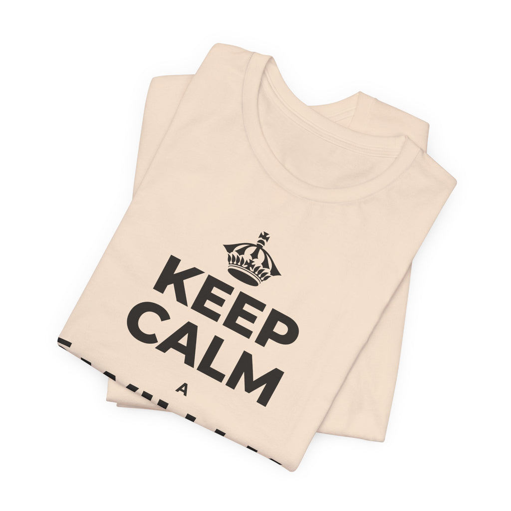 KEEP CALM A ʻŌWILI I KA PUMEHANA T-Shirt (Soft Cream–Heather Mauve)