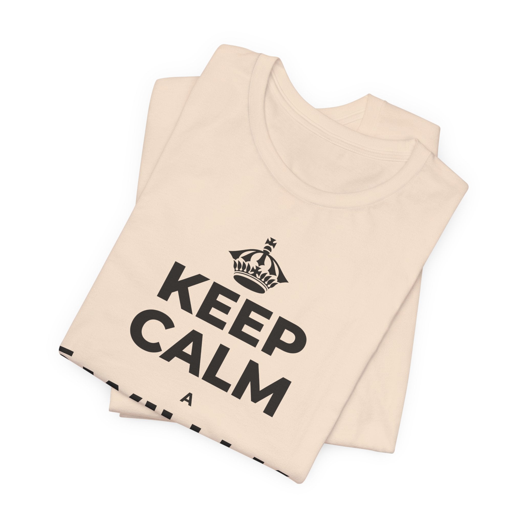 KEEP CALM A ʻŌWILI I KA PUMEHANA T-Shirt (Soft Cream–Heather Mauve)