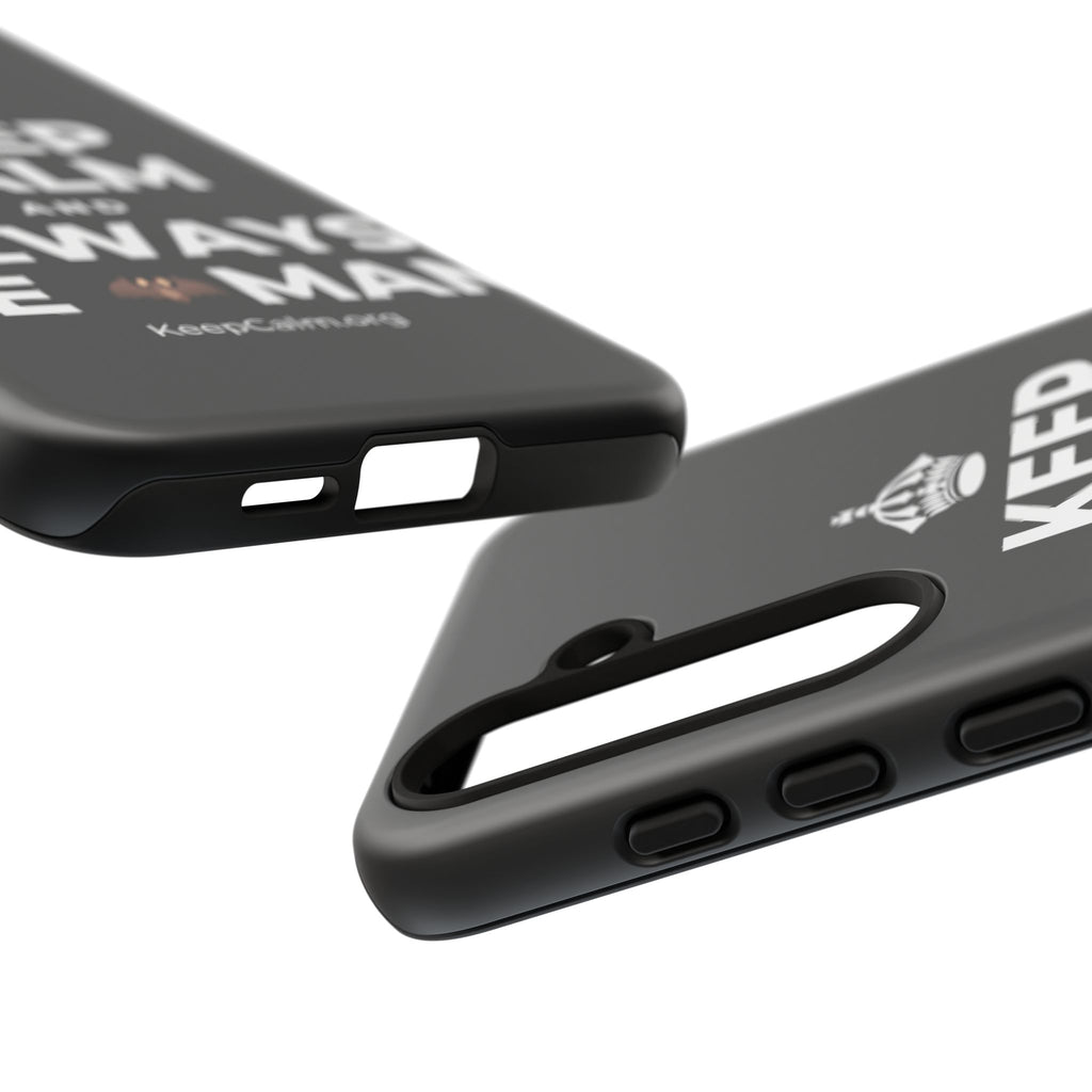 KEEP CALM AND ALWAYS BE 🦇MAN Phone Case