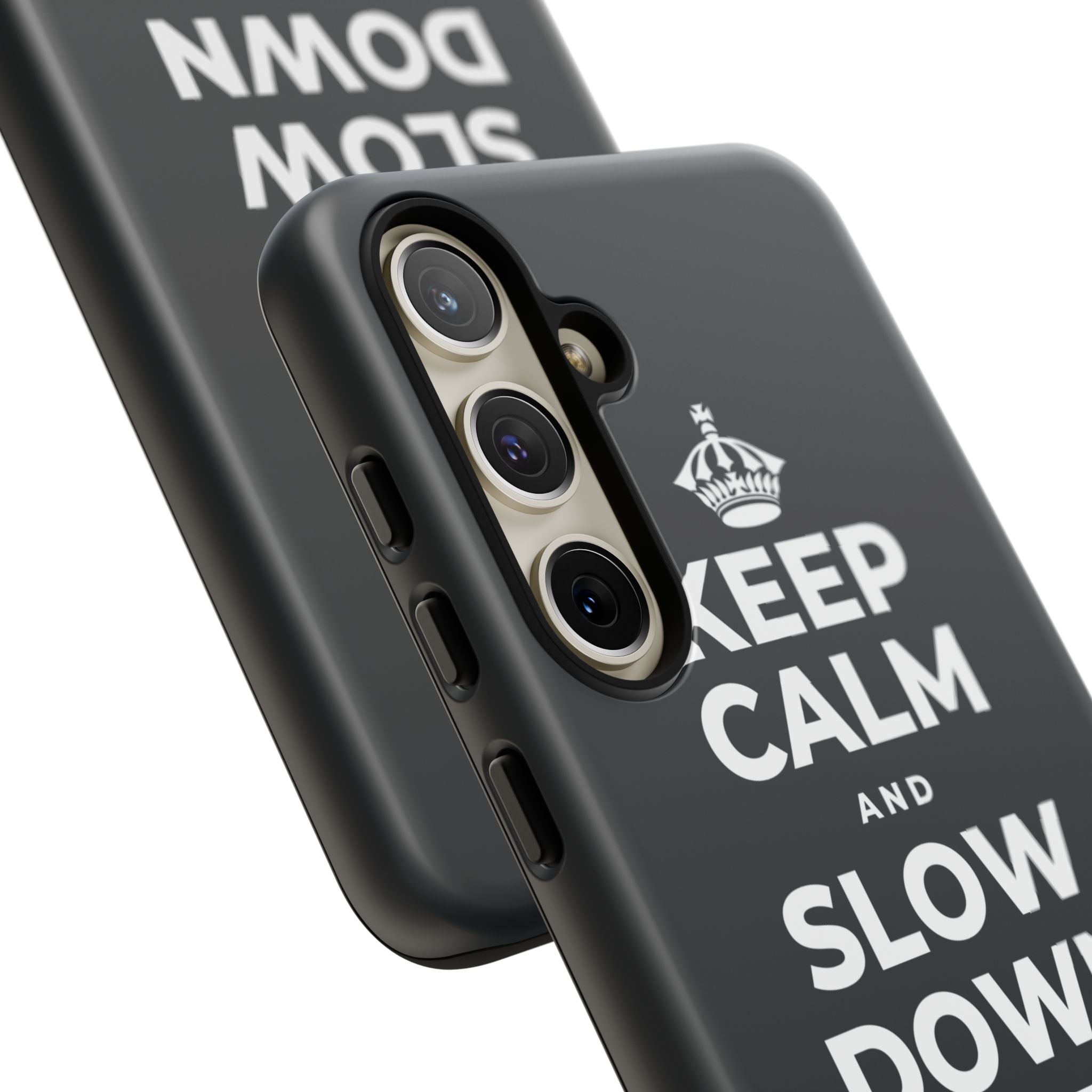 KEEP CALM AND SLOW DOWN WITH THE SEASON Phone Case (Dark)