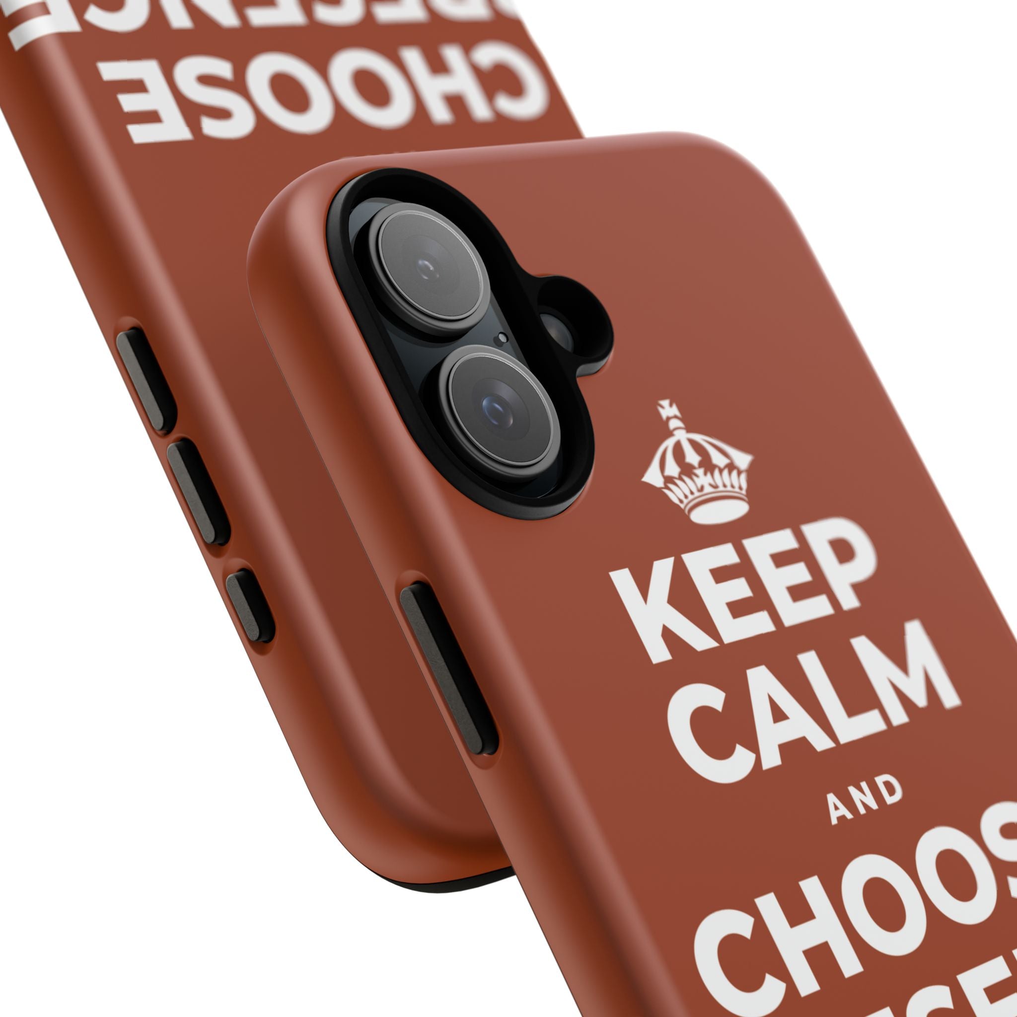 KEEP CALM AND CHOOSE PRESENCE OVER PRESENTS Phone Case