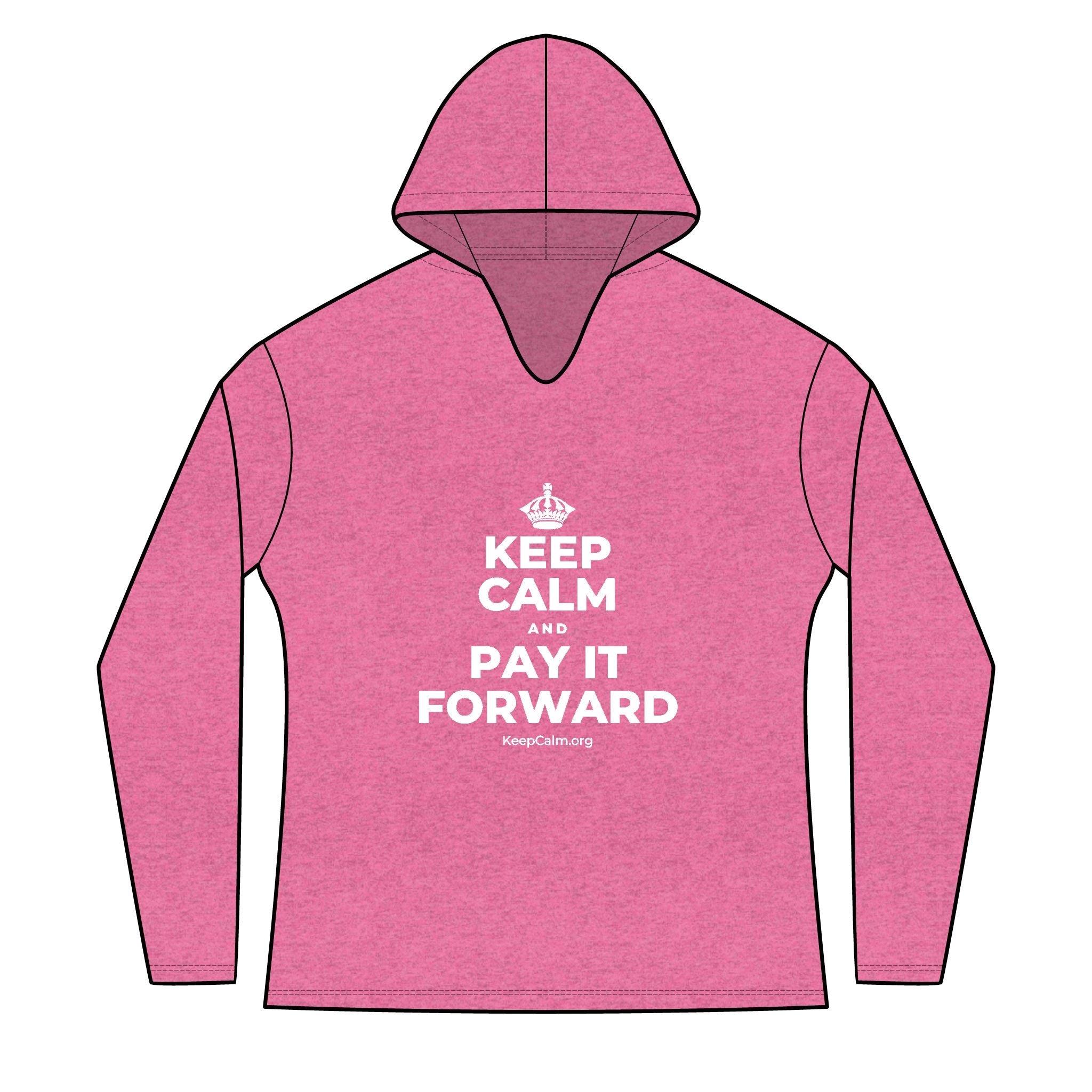 KEEP CALM AND PAY IT FORWARD Women's Long Sleeve Hoodie