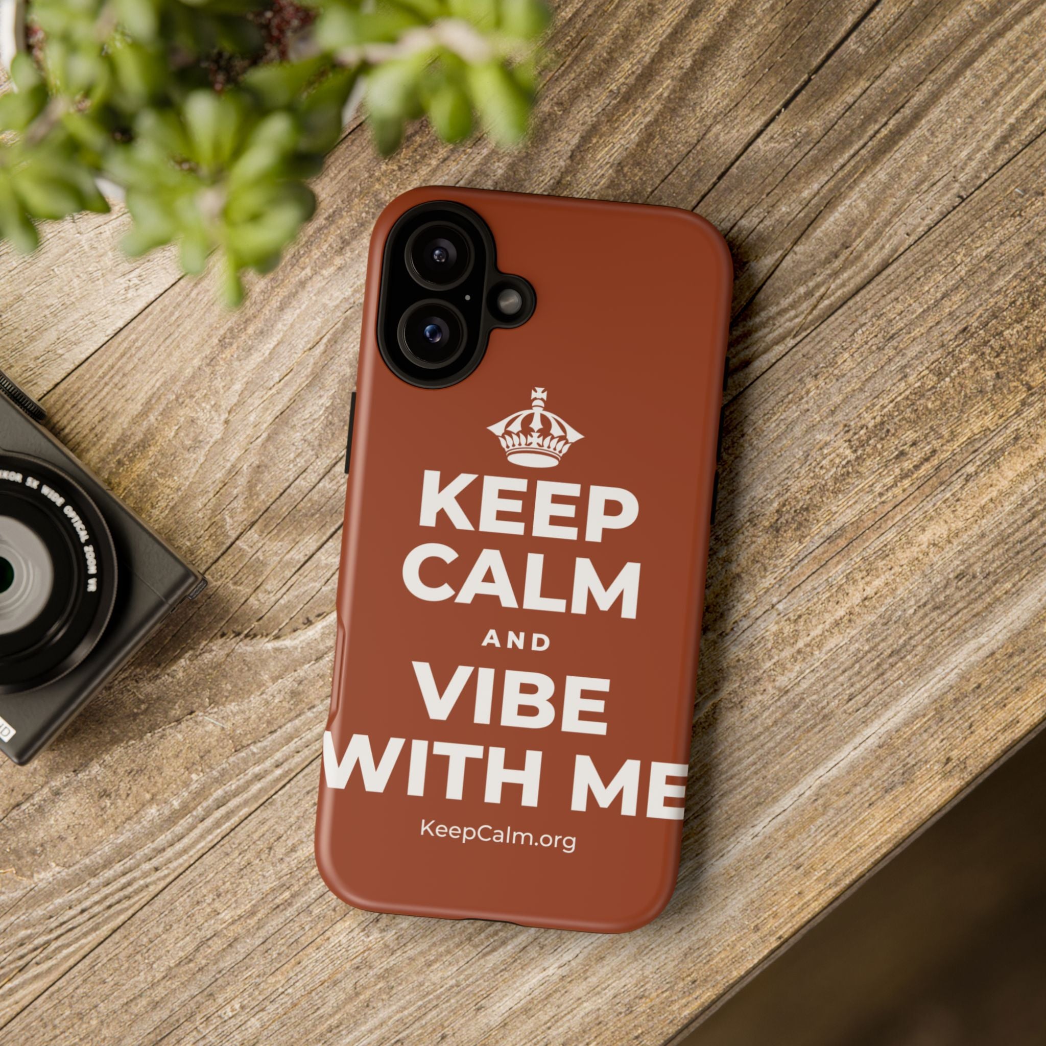 KEEP CALM AND VIBE WITH ME Phone Case