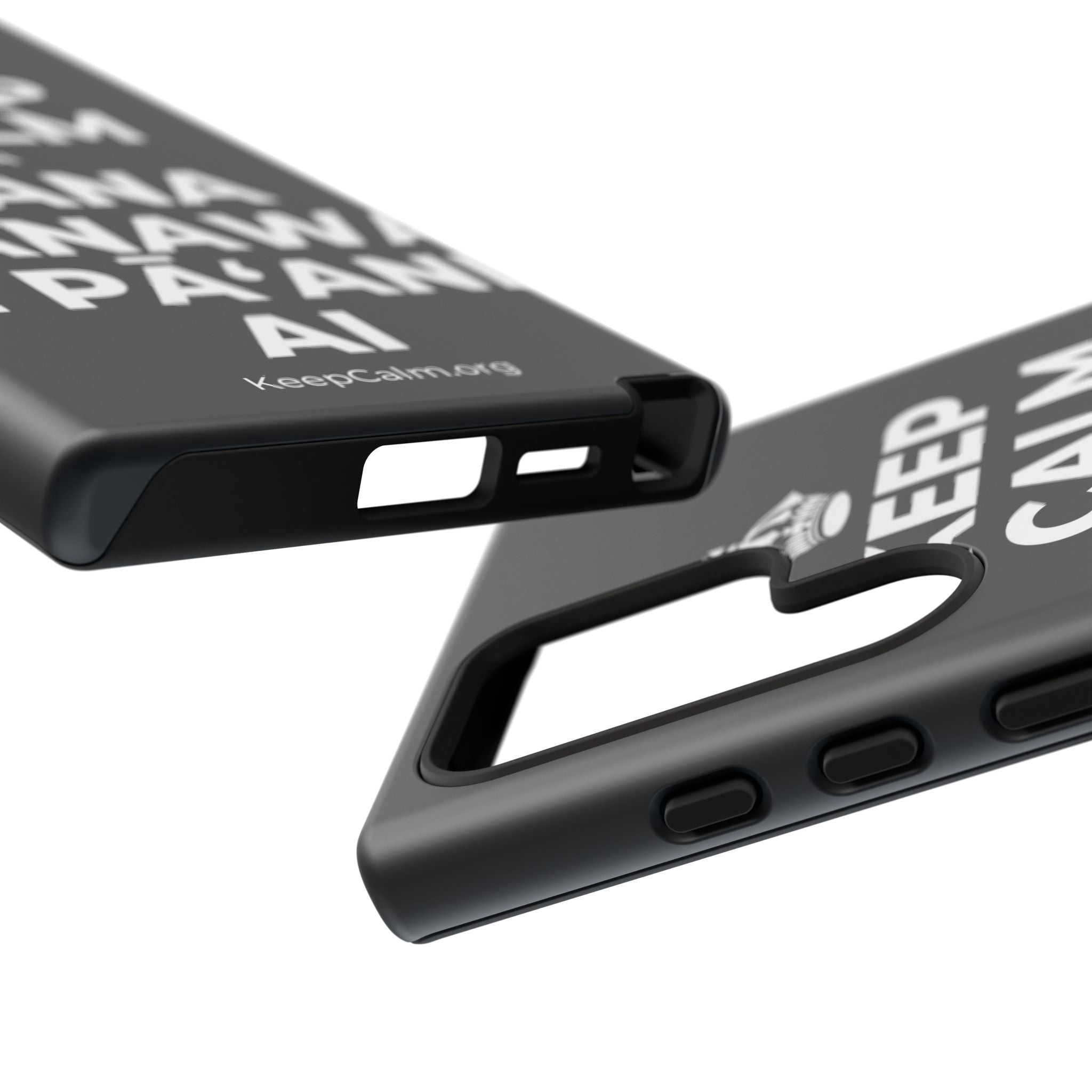 KEEP CALM A HANA MANAWA E PĀʻANI AI Phone Case (Dark)