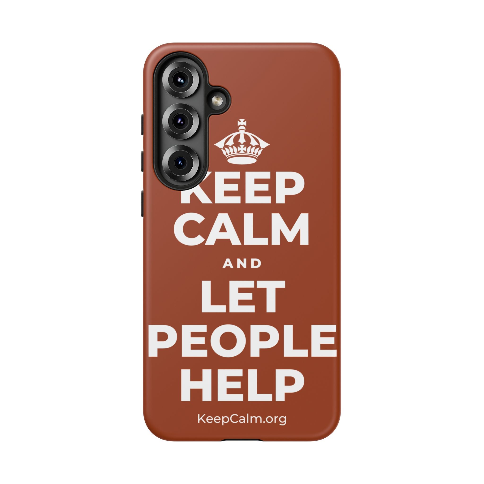 KEEP CALM AND LET PEOPLE HELP Phone Case