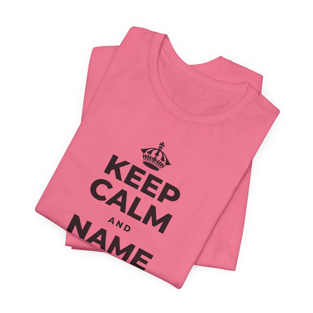 KEEP CALM AND NAME THREE GOOD THINGS T-Shirt (Military Green–Autumn)