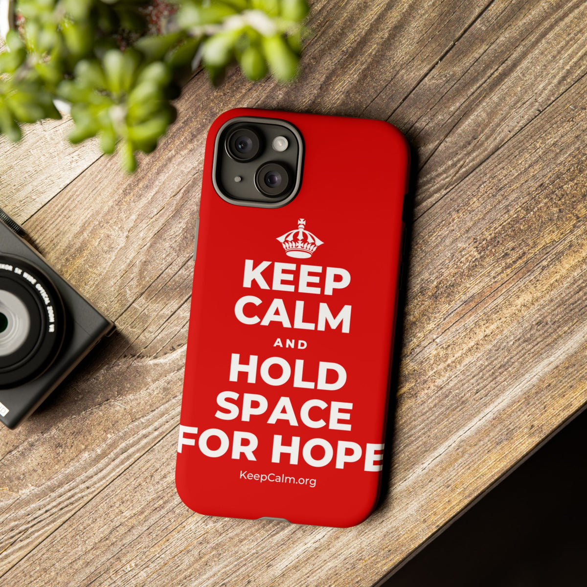 KEEP CALM AND HOLD SPACE FOR HOPE Phone Case