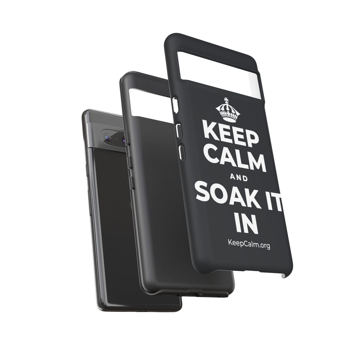 KEEP CALM AND SOAK IT IN Phone Case (Dark)