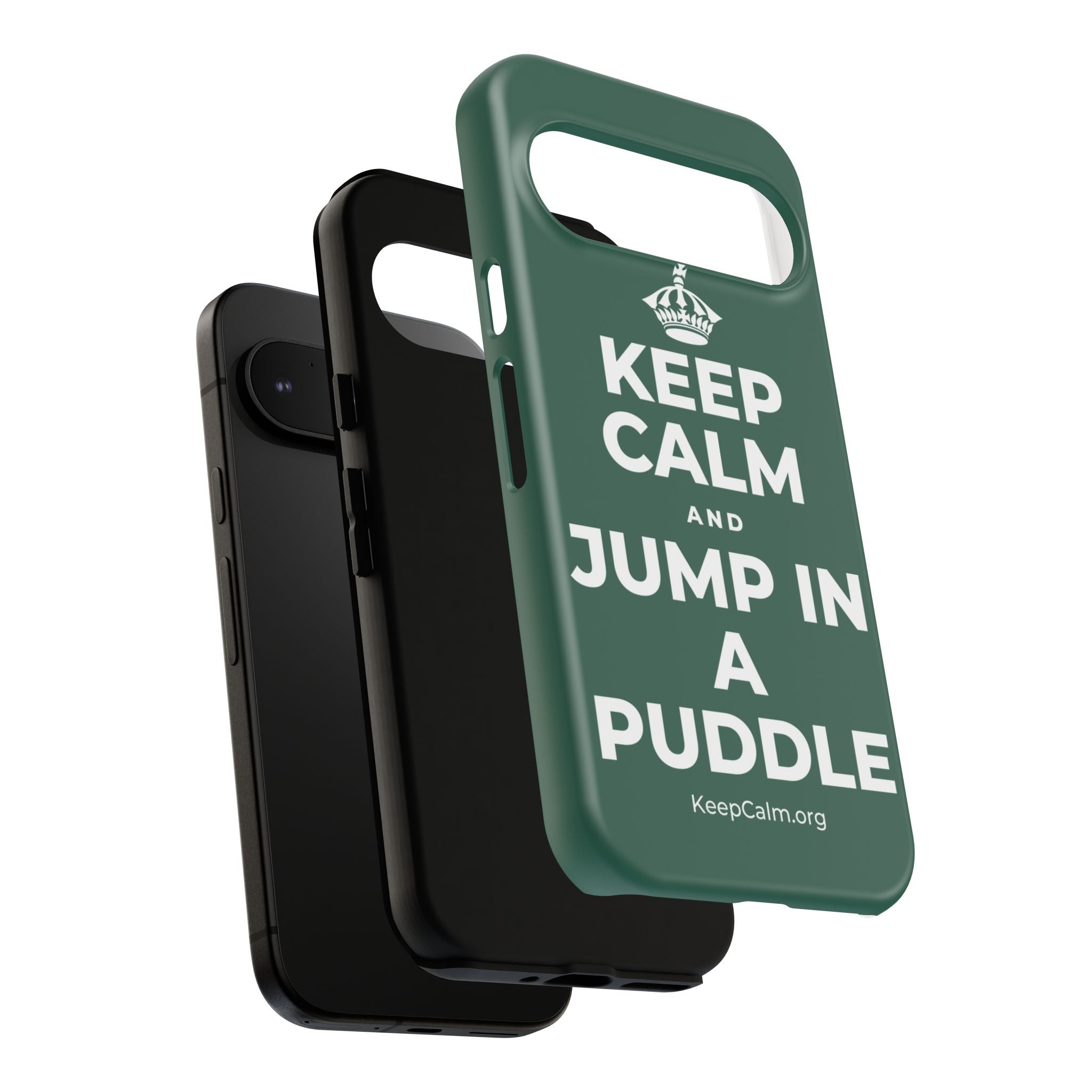 KEEP CALM AND JUMP IN A PUDDLE Phone Case