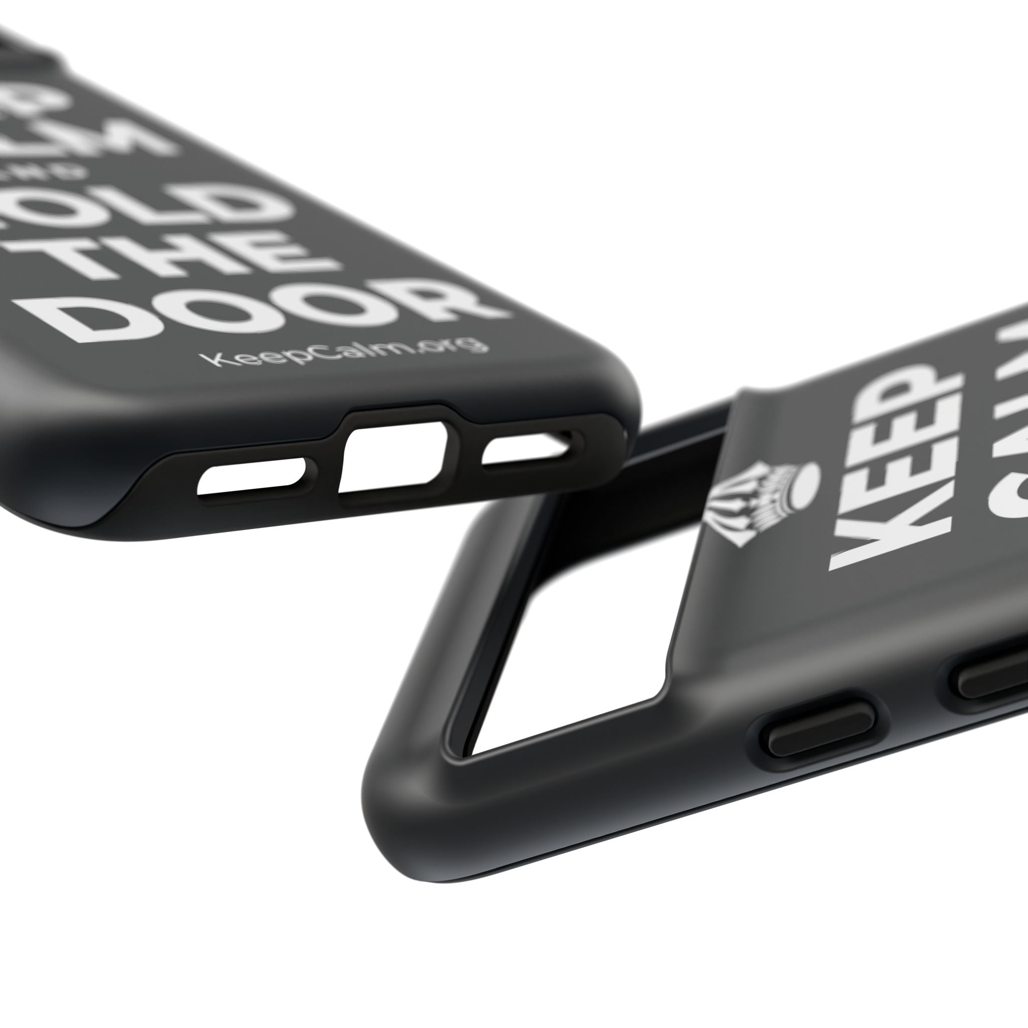 KEEP CALM AND HOLD THE DOOR Phone Case (Dark)