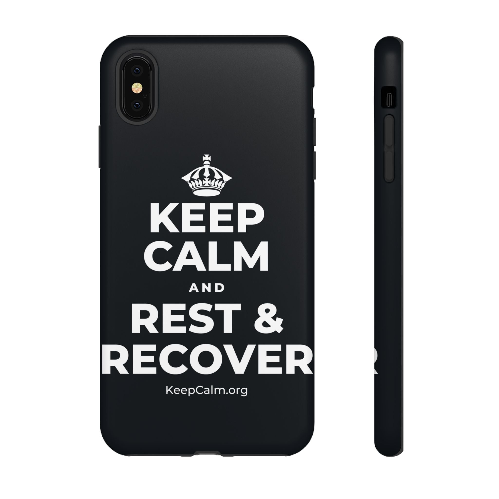 KEEP CALM AND REST & RECOVER Phone Case (Dark)