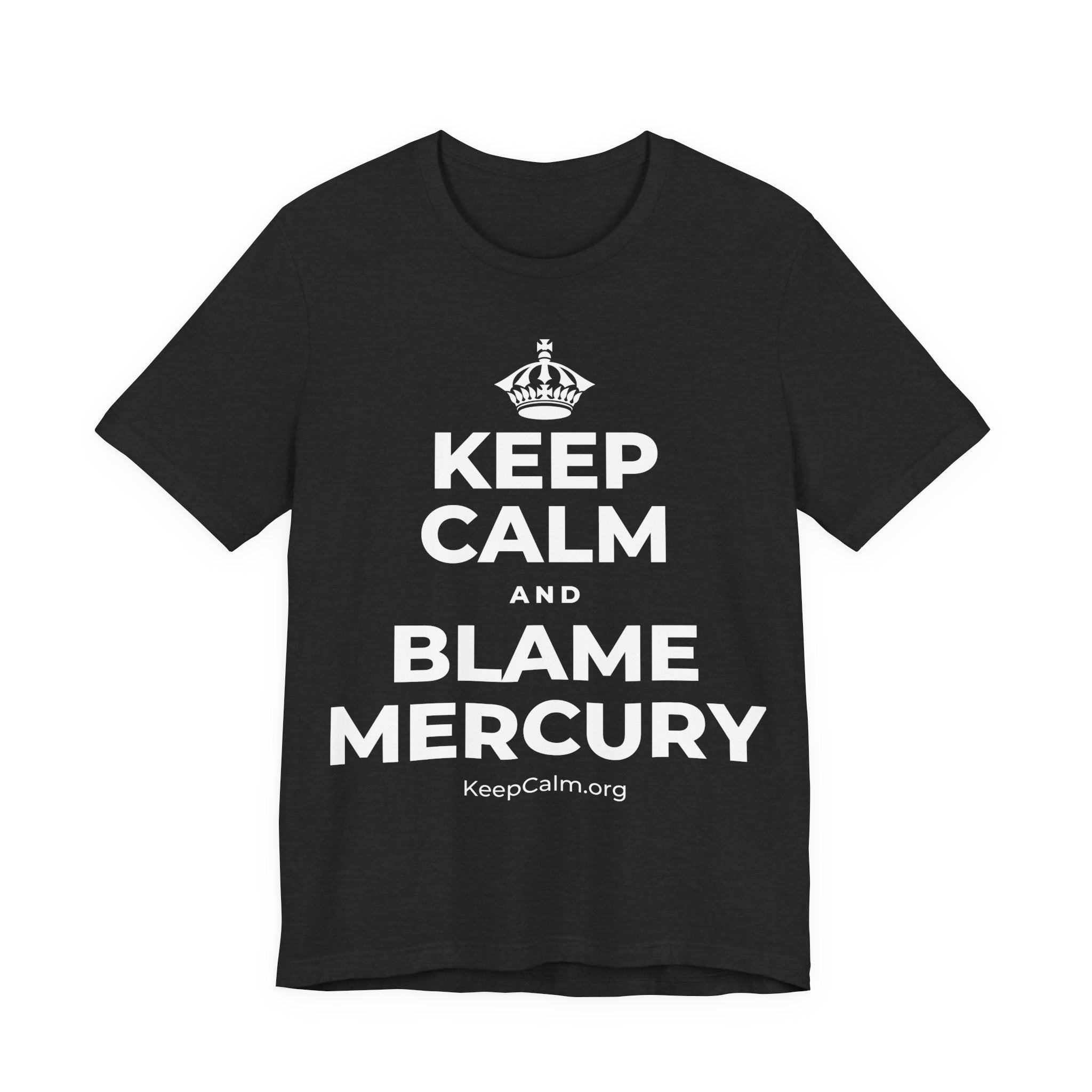 KEEP CALM AND BLAME MERCURY T-Shirt (Soft Cream–Heather Mauve)