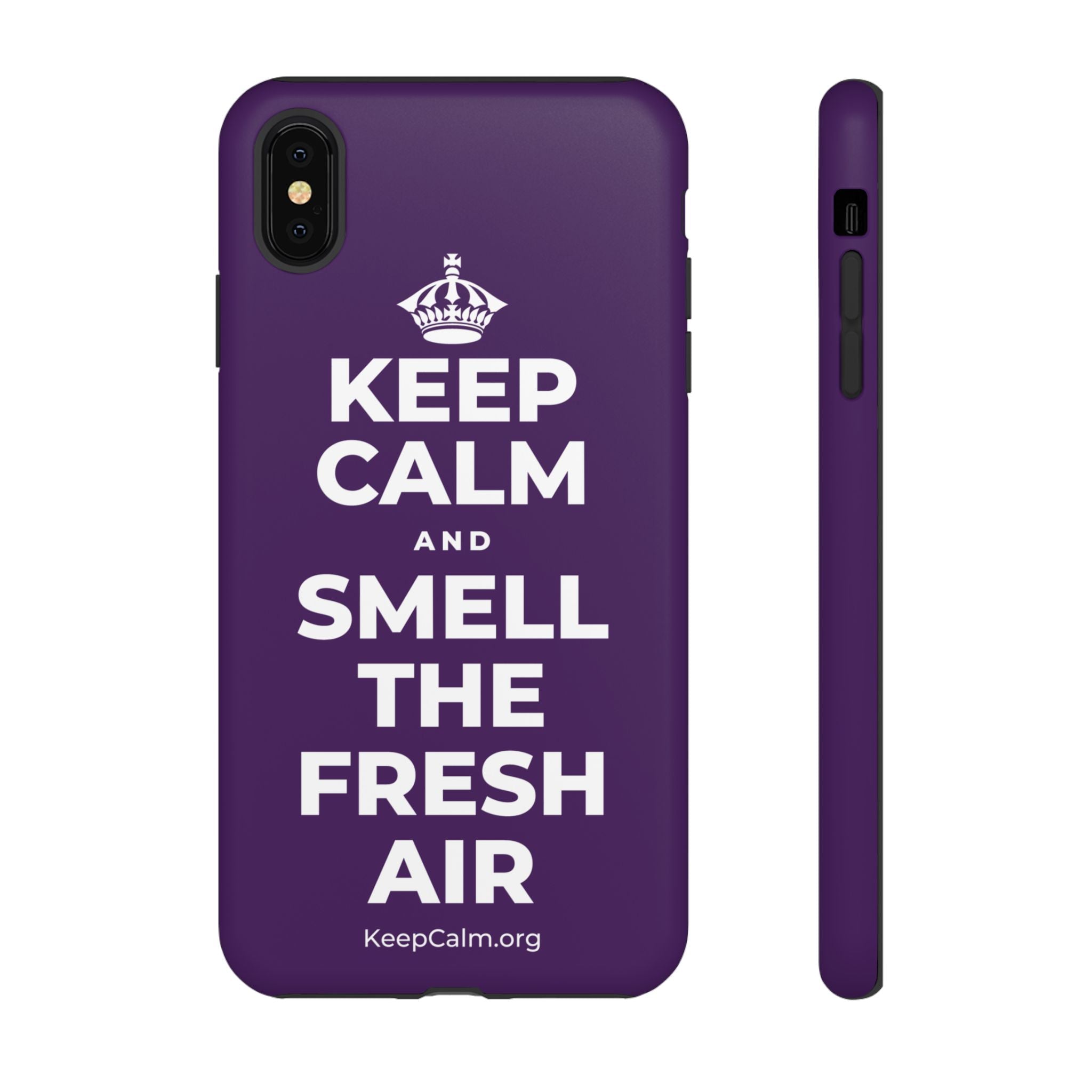 KEEP CALM AND SMELL THE FRESH AIR Phone Case