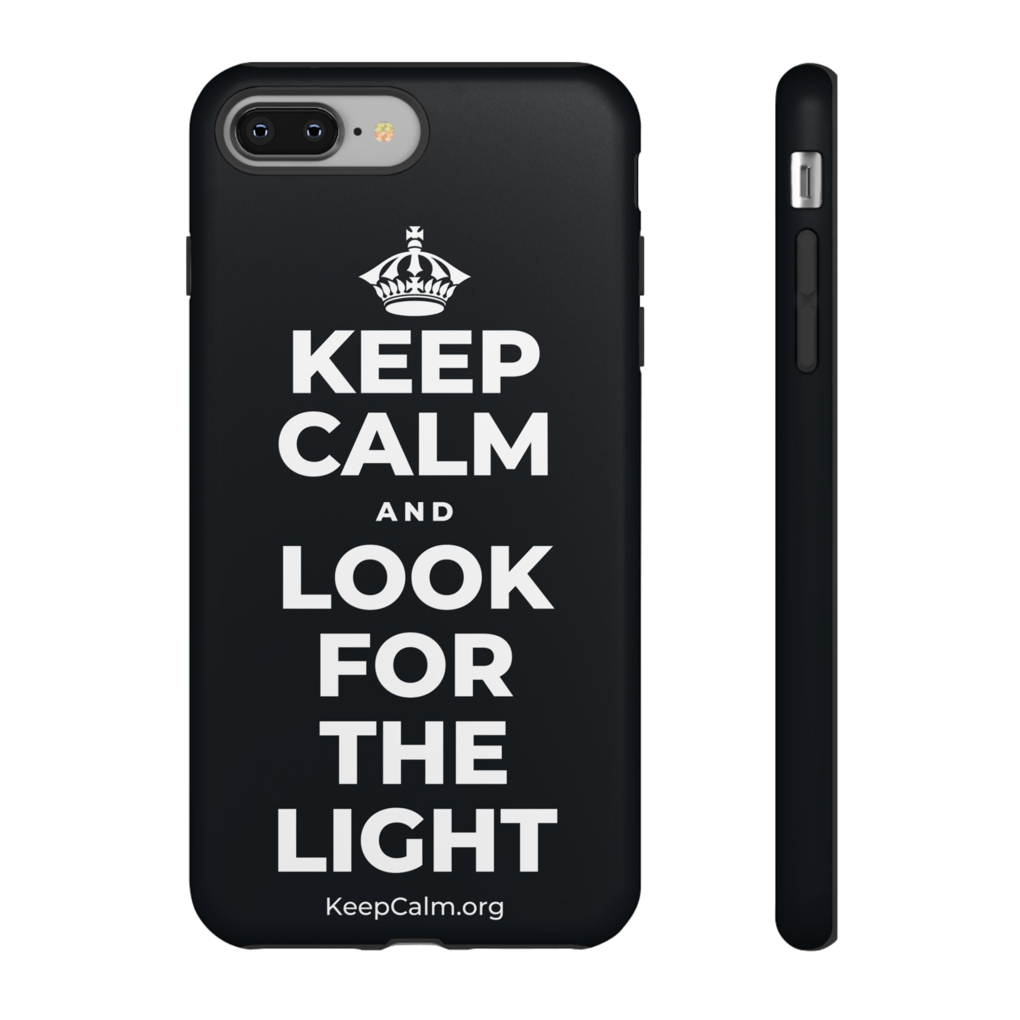KEEP CALM AND LOOK FOR THE LIGHT Phone Case (Dark)