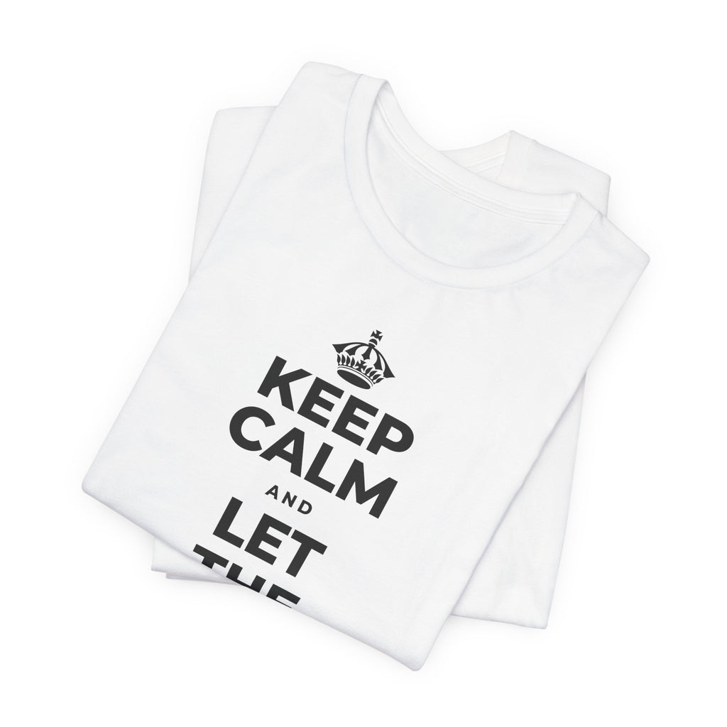 KEEP CALM AND LET THE TO-DO LIST WAIT T-Shirt (White–Asphalt)