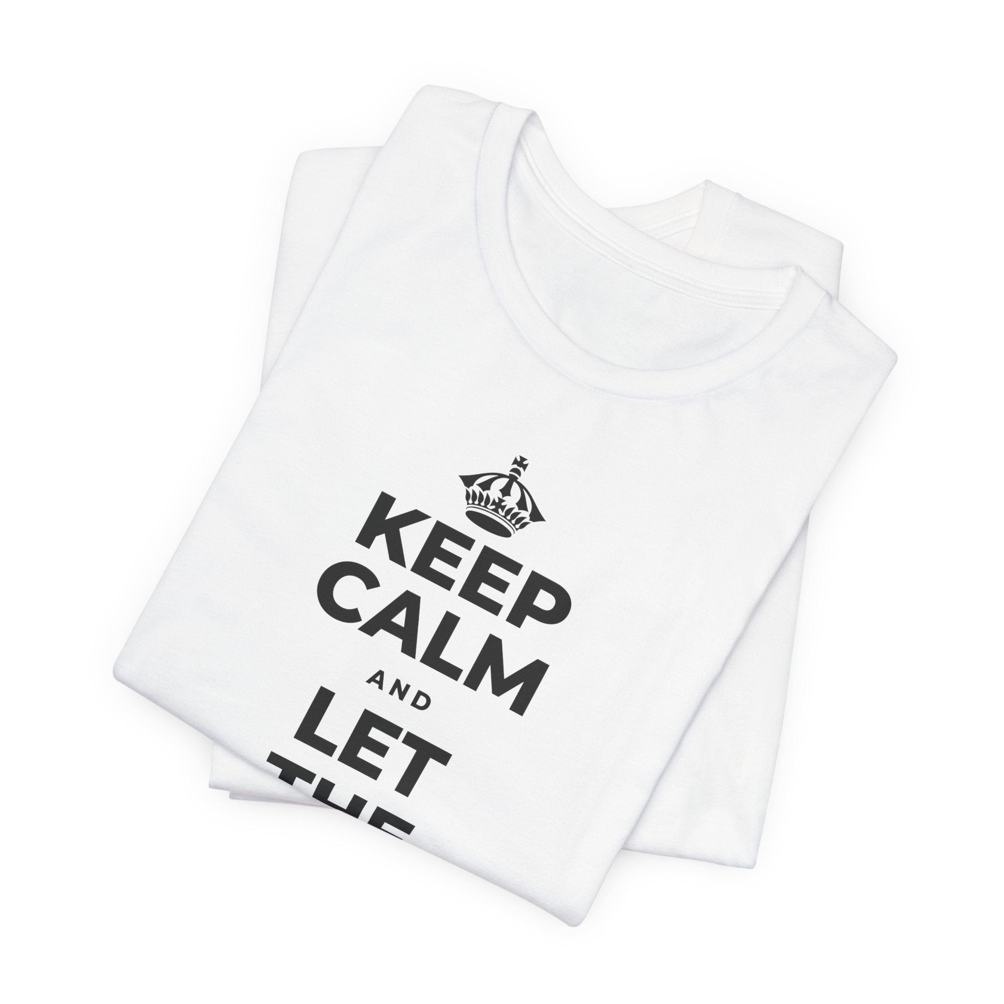 KEEP CALM AND LET THE TO-DO LIST WAIT T-Shirt (White–Asphalt)