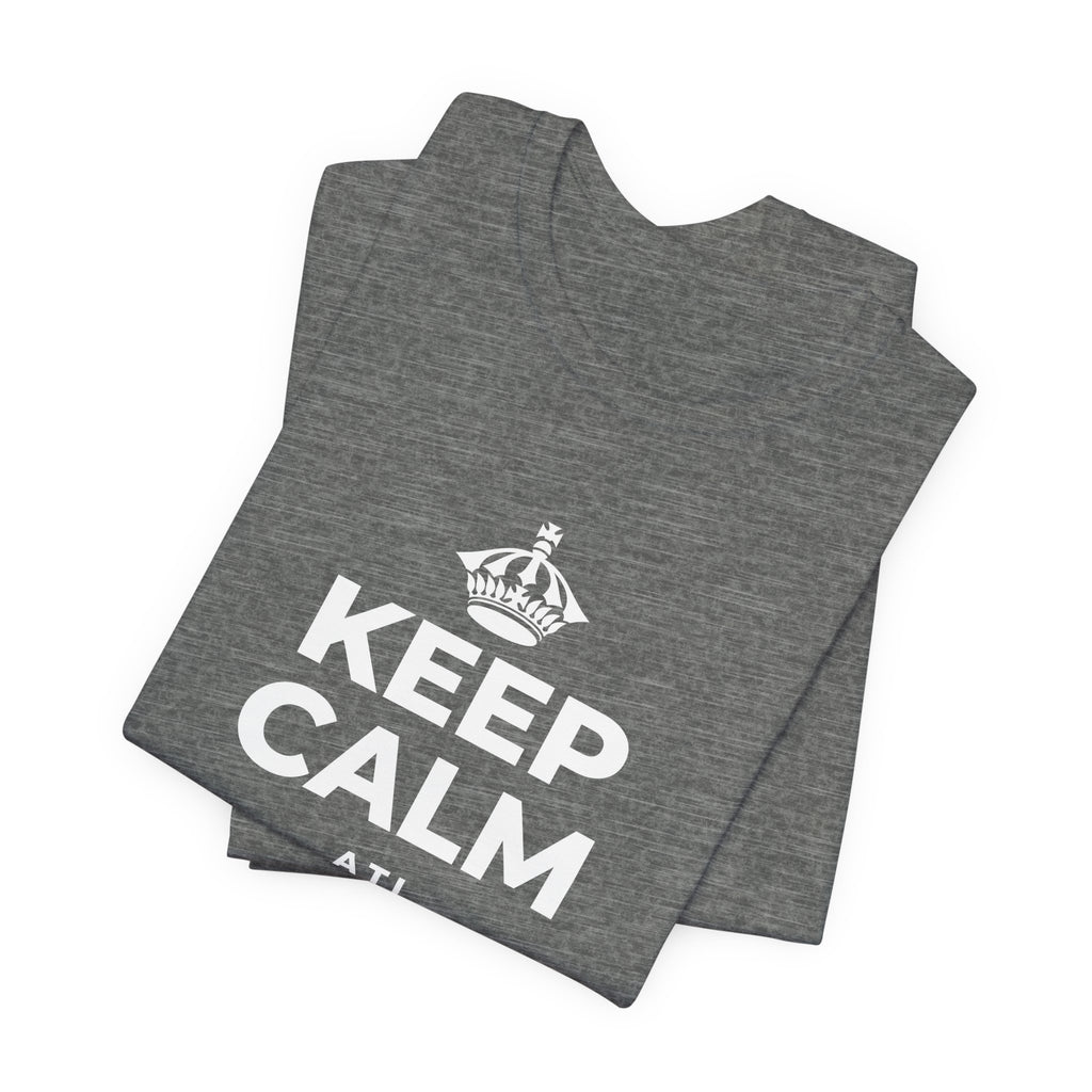 KEEP CALM ATI PÍN ÌFẸ́ KÁ T-Shirt (Baby Blue–Silver)