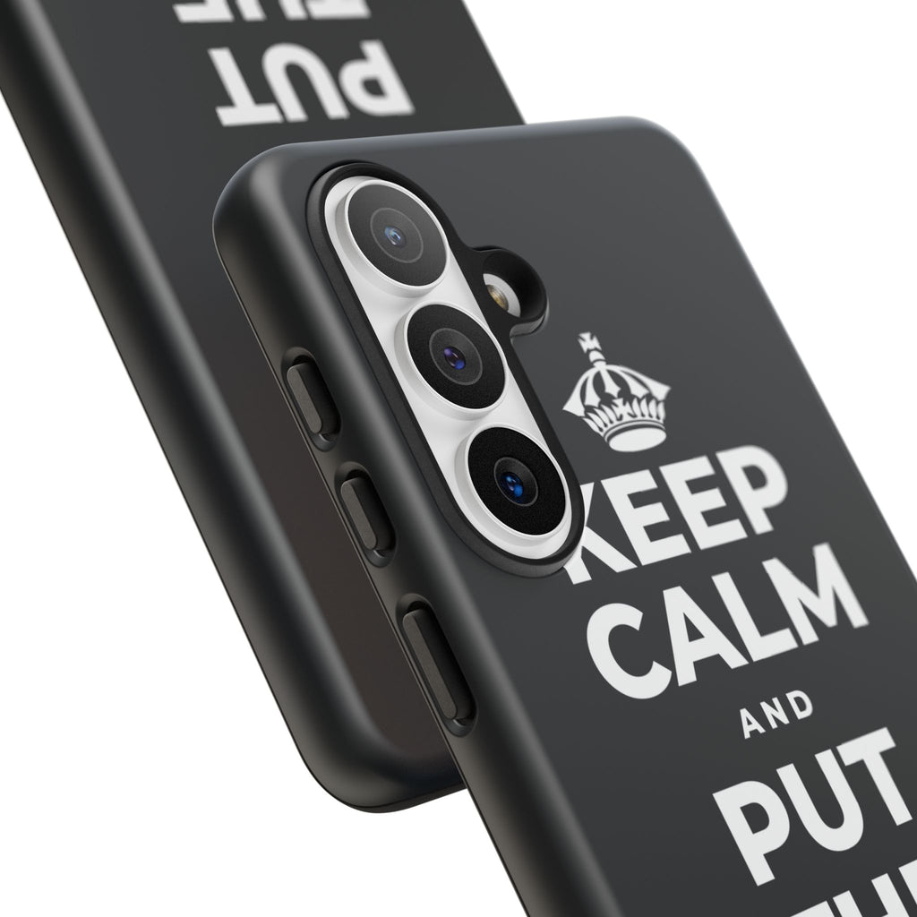 KEEP CALM AND PUT THE PHONE DOWN Phone Case (Dark)