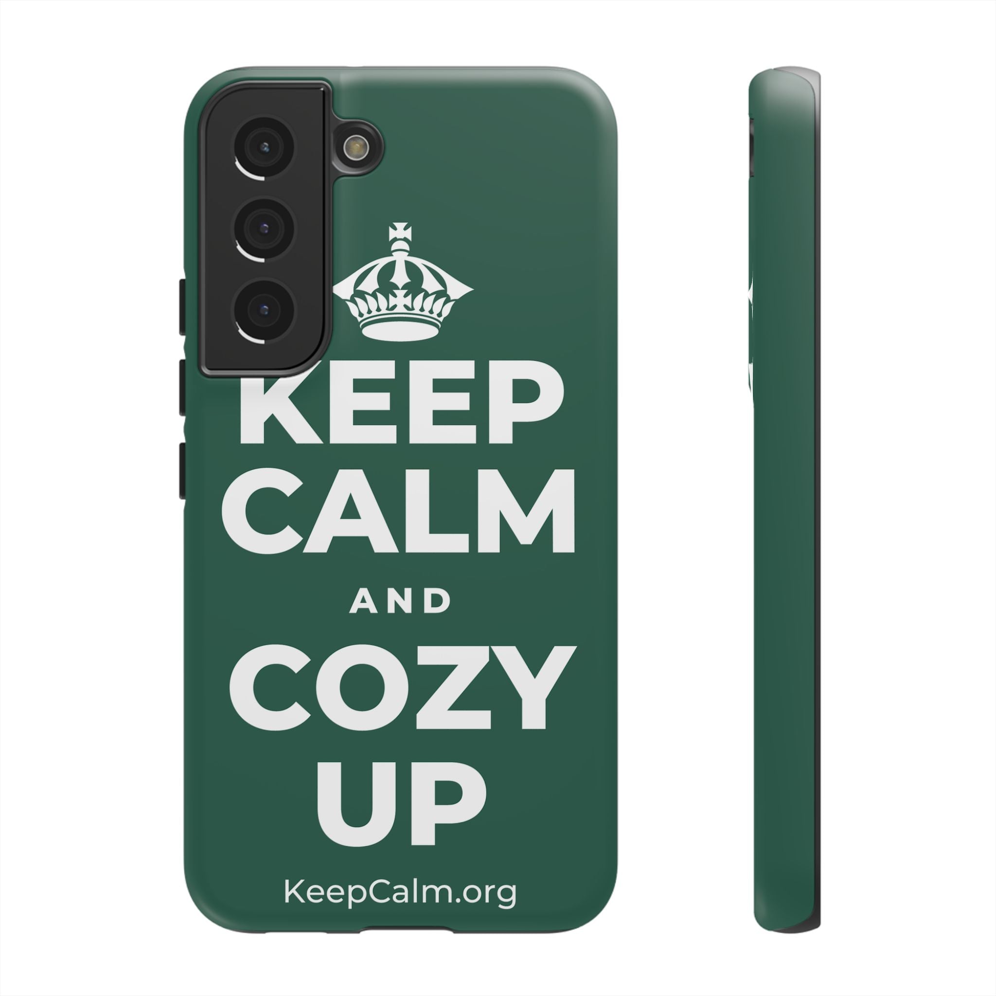 KEEP CALM AND COZY UP Phone Case
