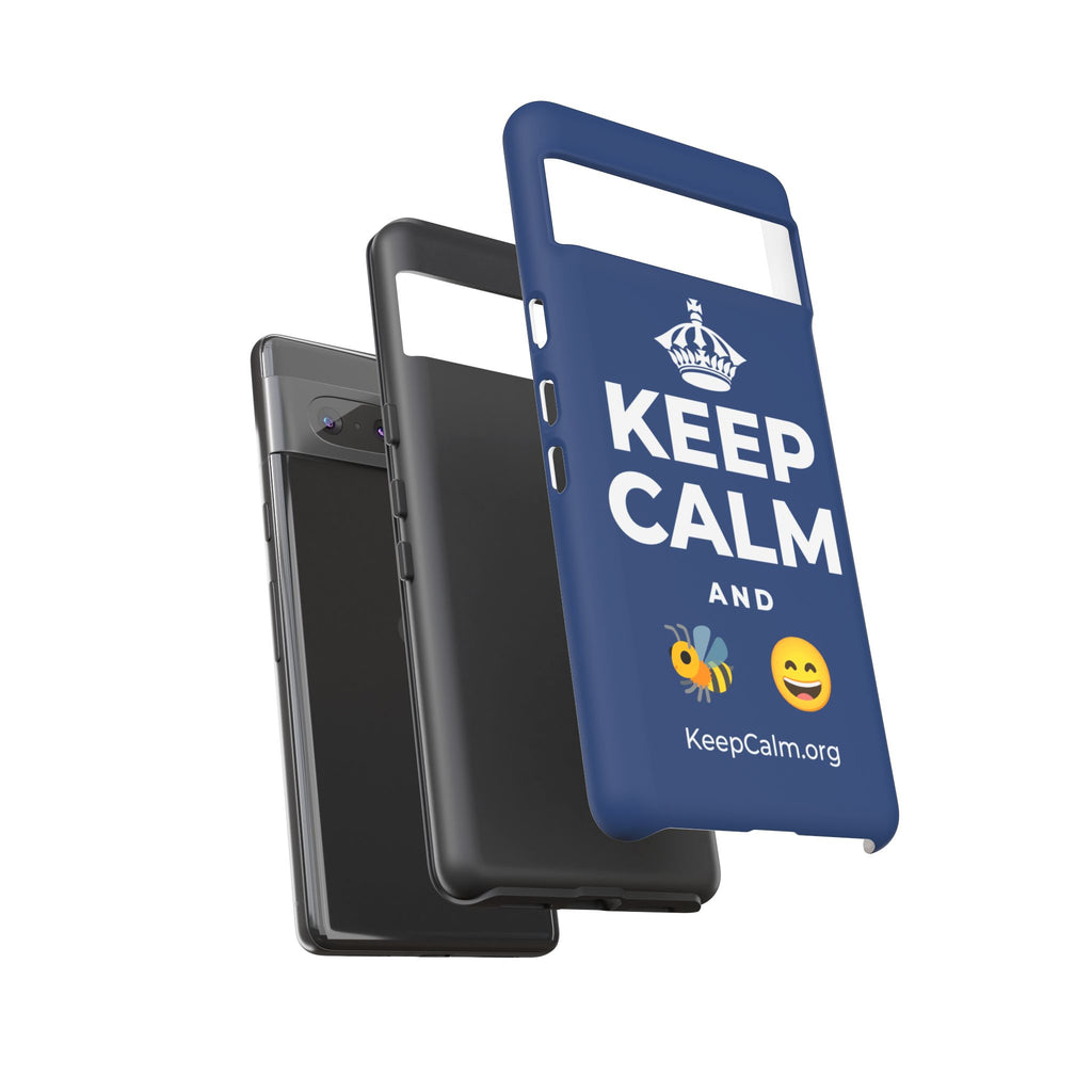 KEEP CALM AND 🐝 😄 Phone Case