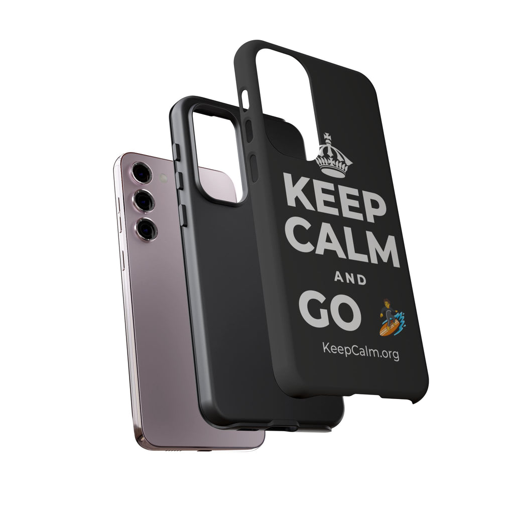 KEEP CALM AND GO 🏄 Phone Case