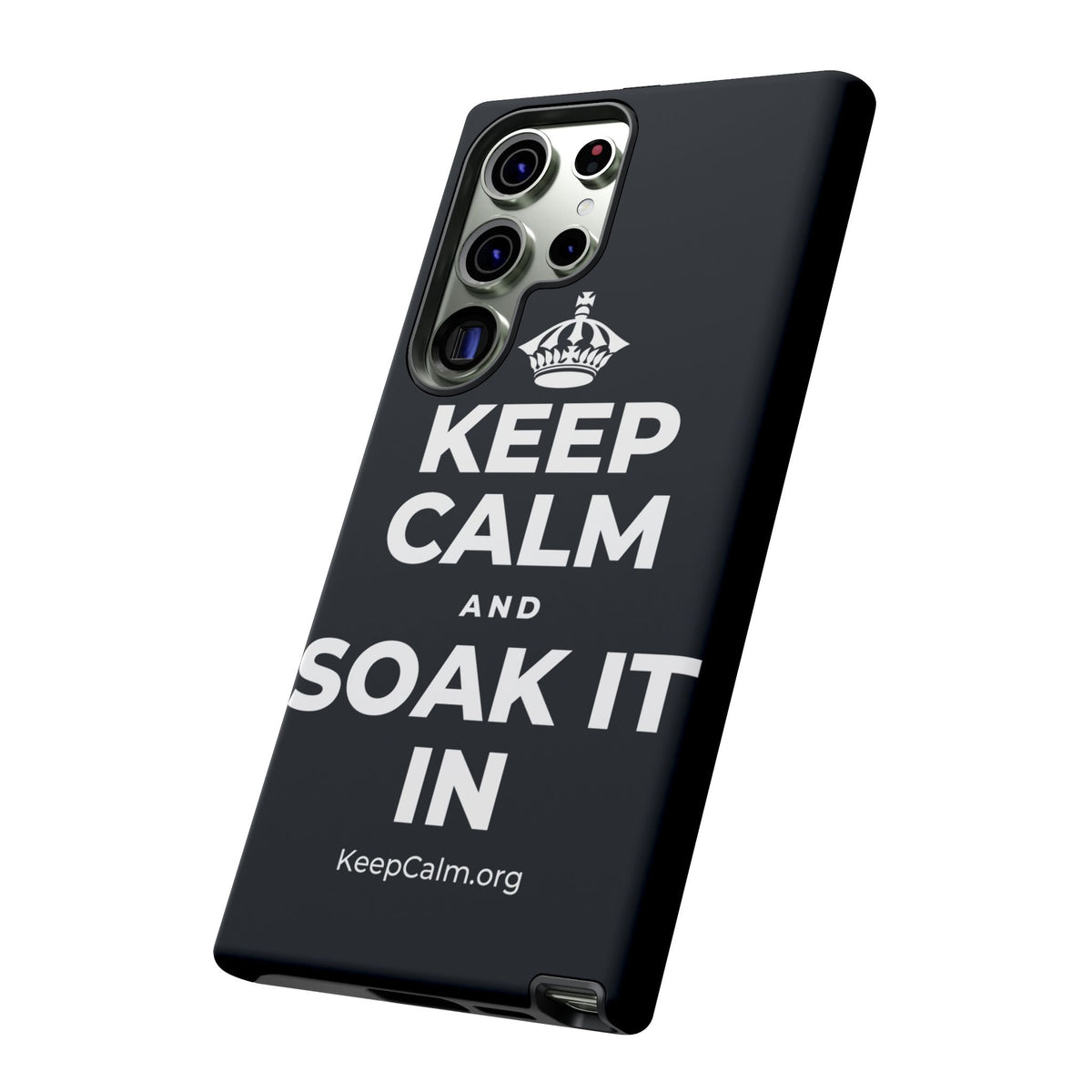 KEEP CALM AND SOAK IT IN Phone Case (Dark)