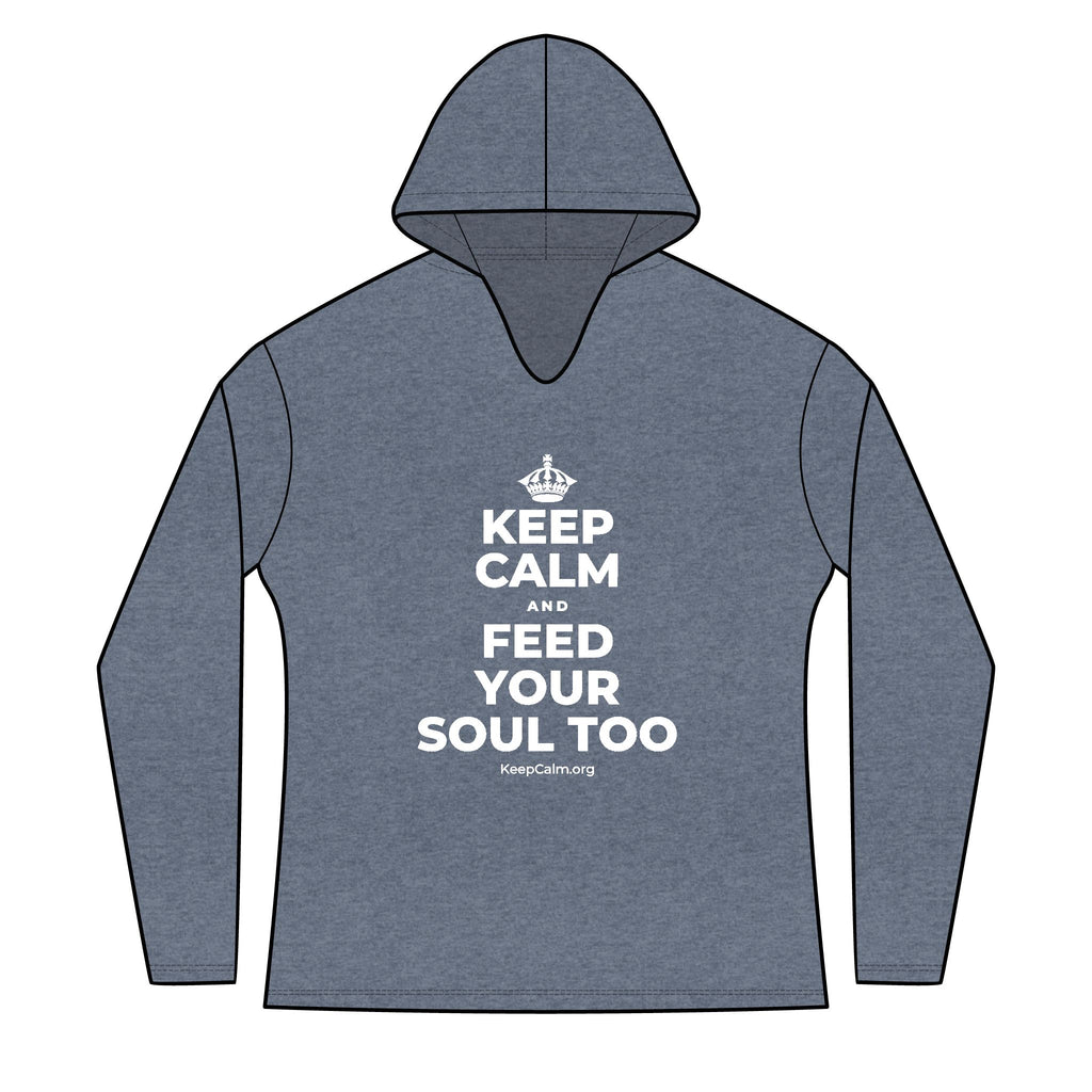 KEEP CALM AND FEED YOUR SOUL TOO Women's Long Sleeve Hoodie