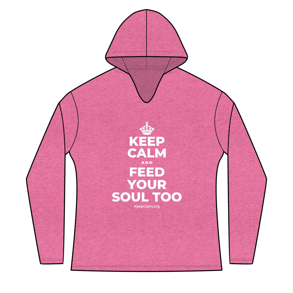 KEEP CALM AND FEED YOUR SOUL TOO Women's Long Sleeve Hoodie