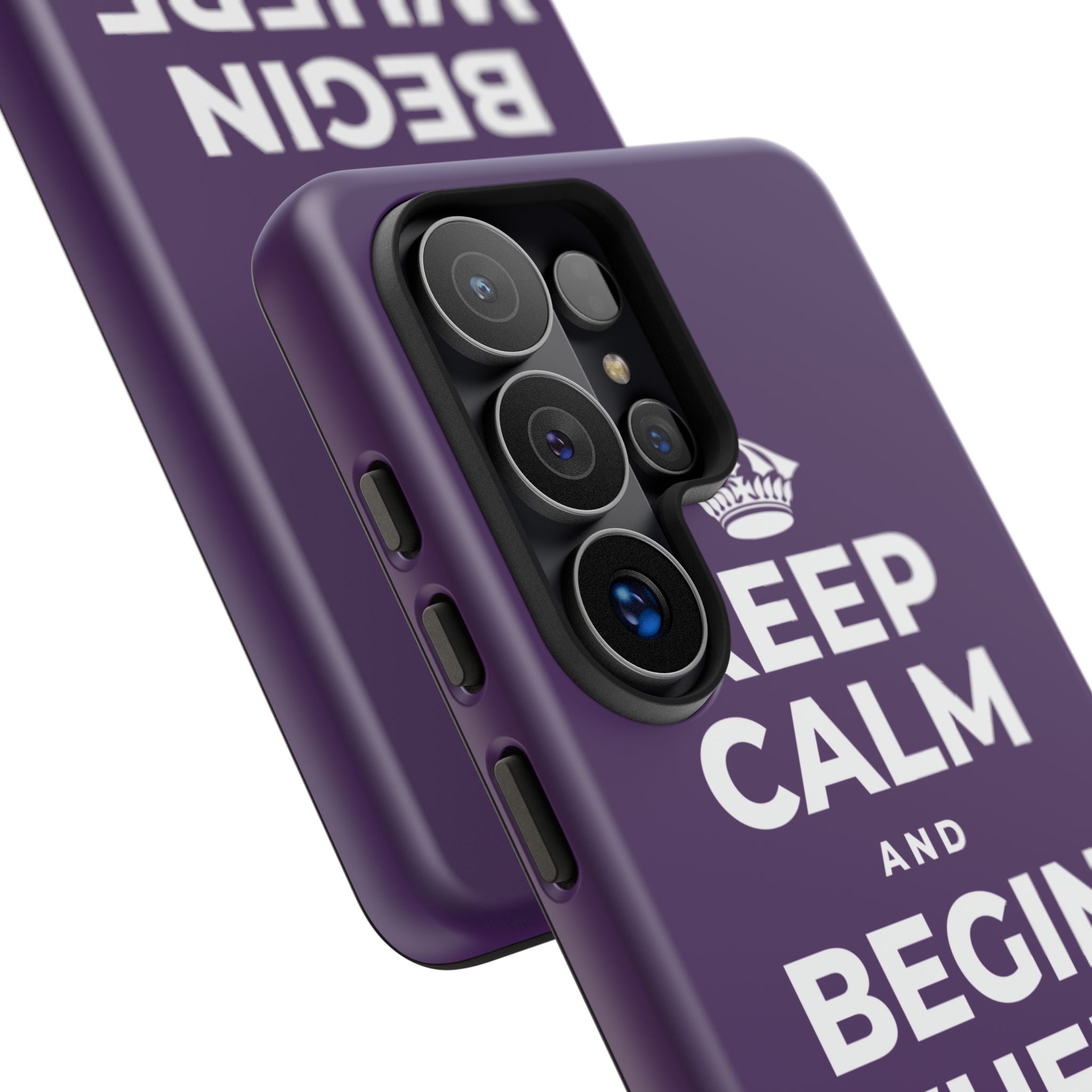 KEEP CALM AND BEGIN WHERE YOU ARE Phone Case
