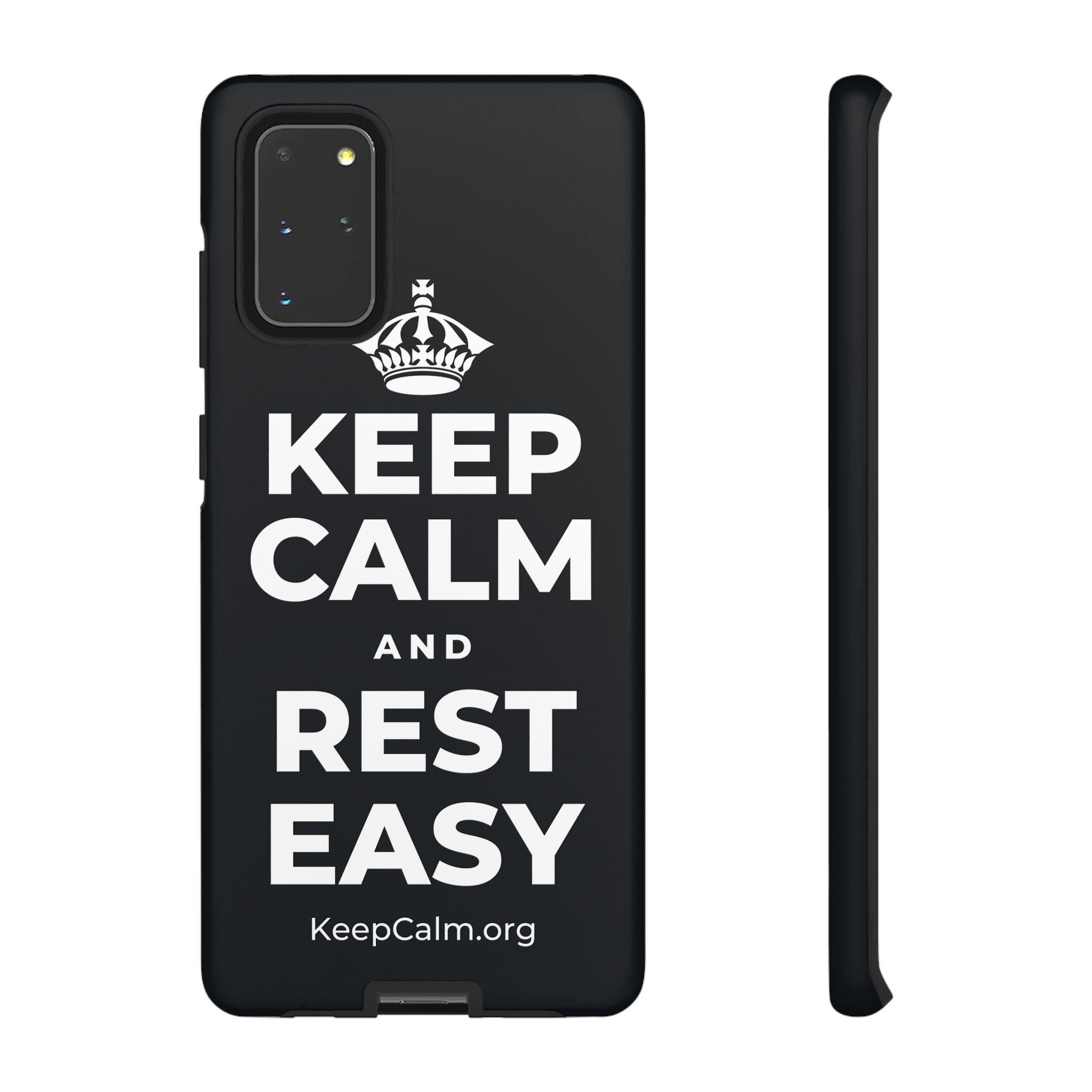 KEEP CALM AND REST EASY Phone Case (Dark)